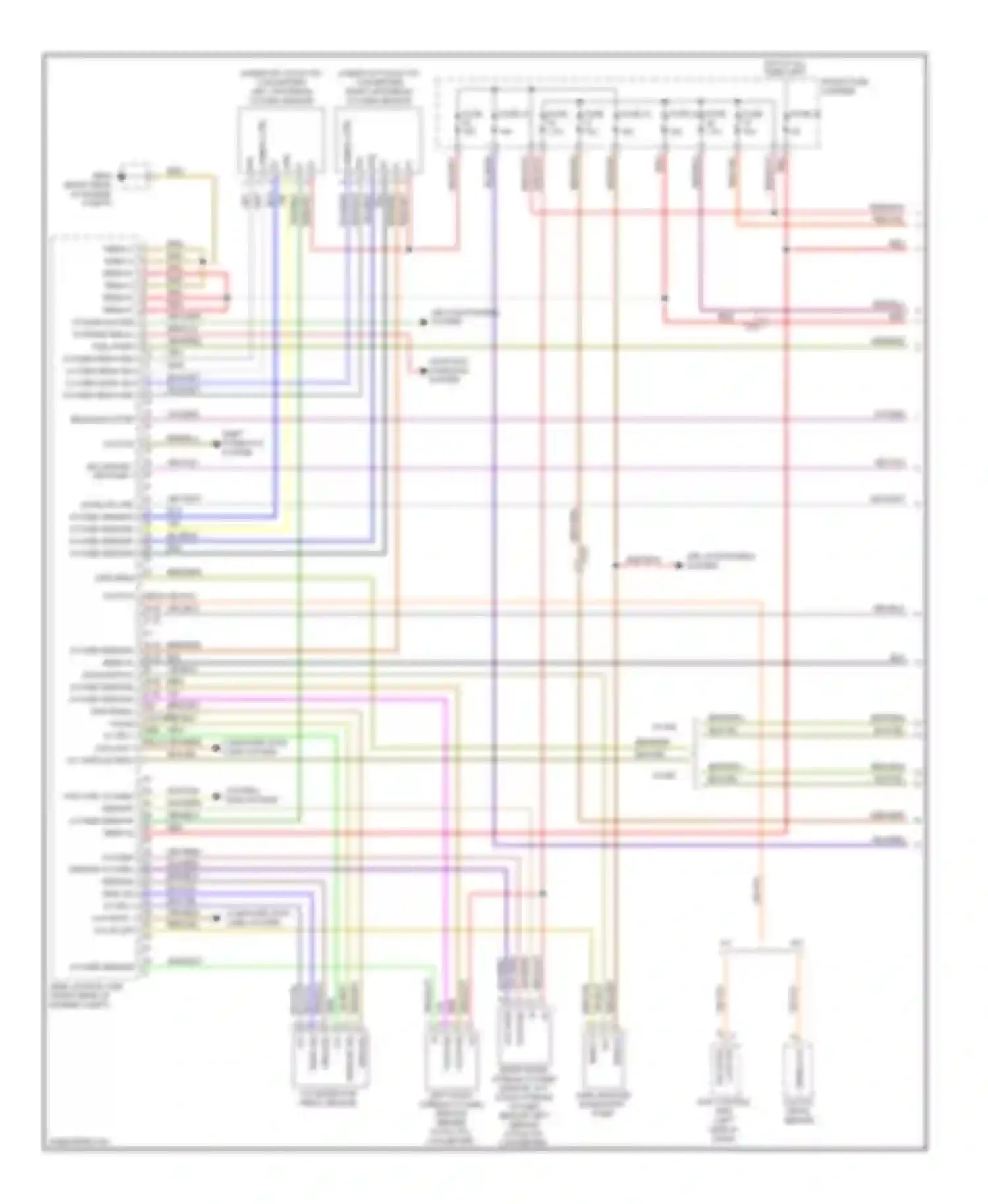Panamera Porsche 970 (2009-2013): Wiring diagram engine performance 4.8l twin turbo (1 of 5)