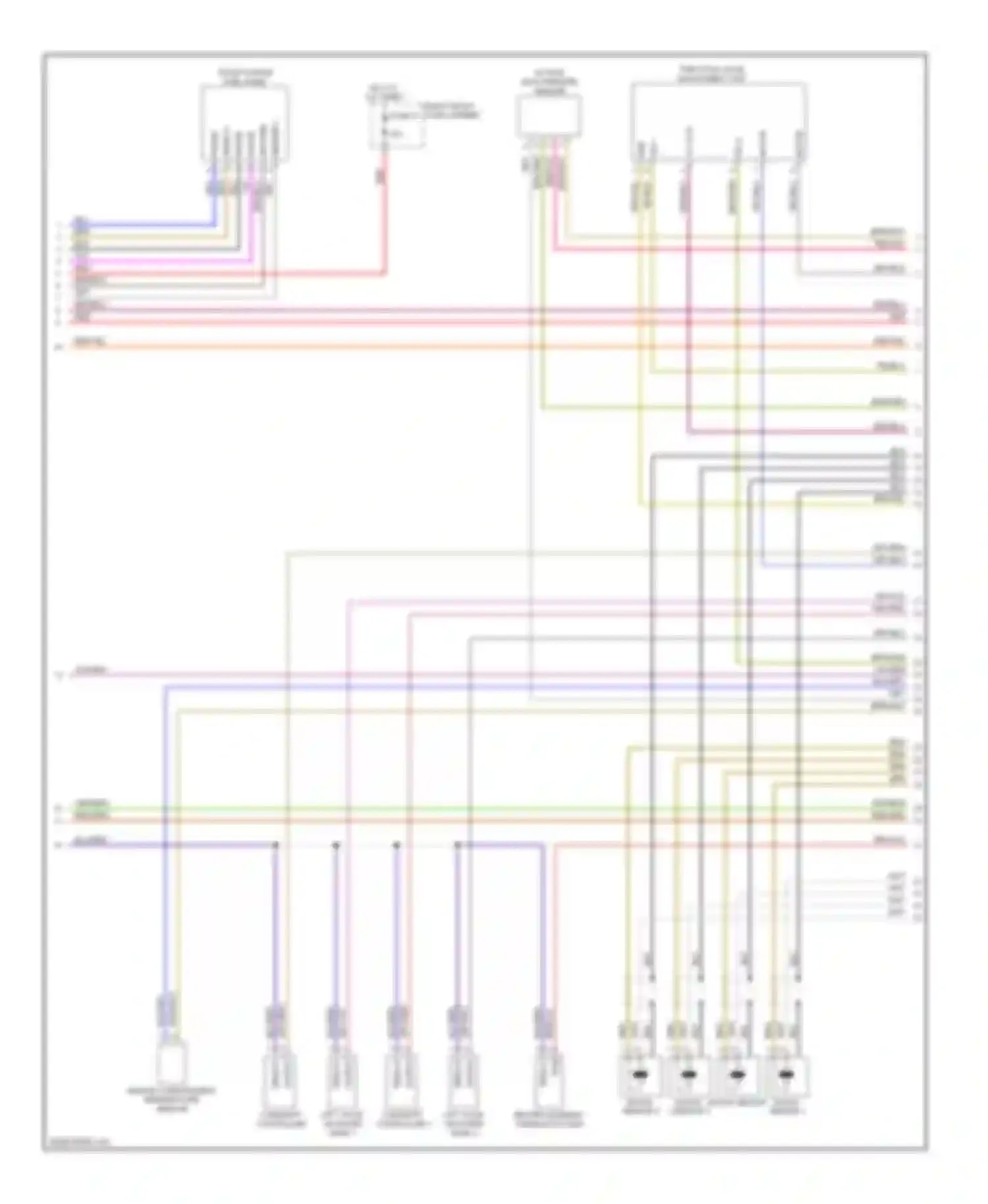 Panamera Porsche 970 (2009-2013): Wiring diagram engine performance 4.8l twin turbo (3 of 5)