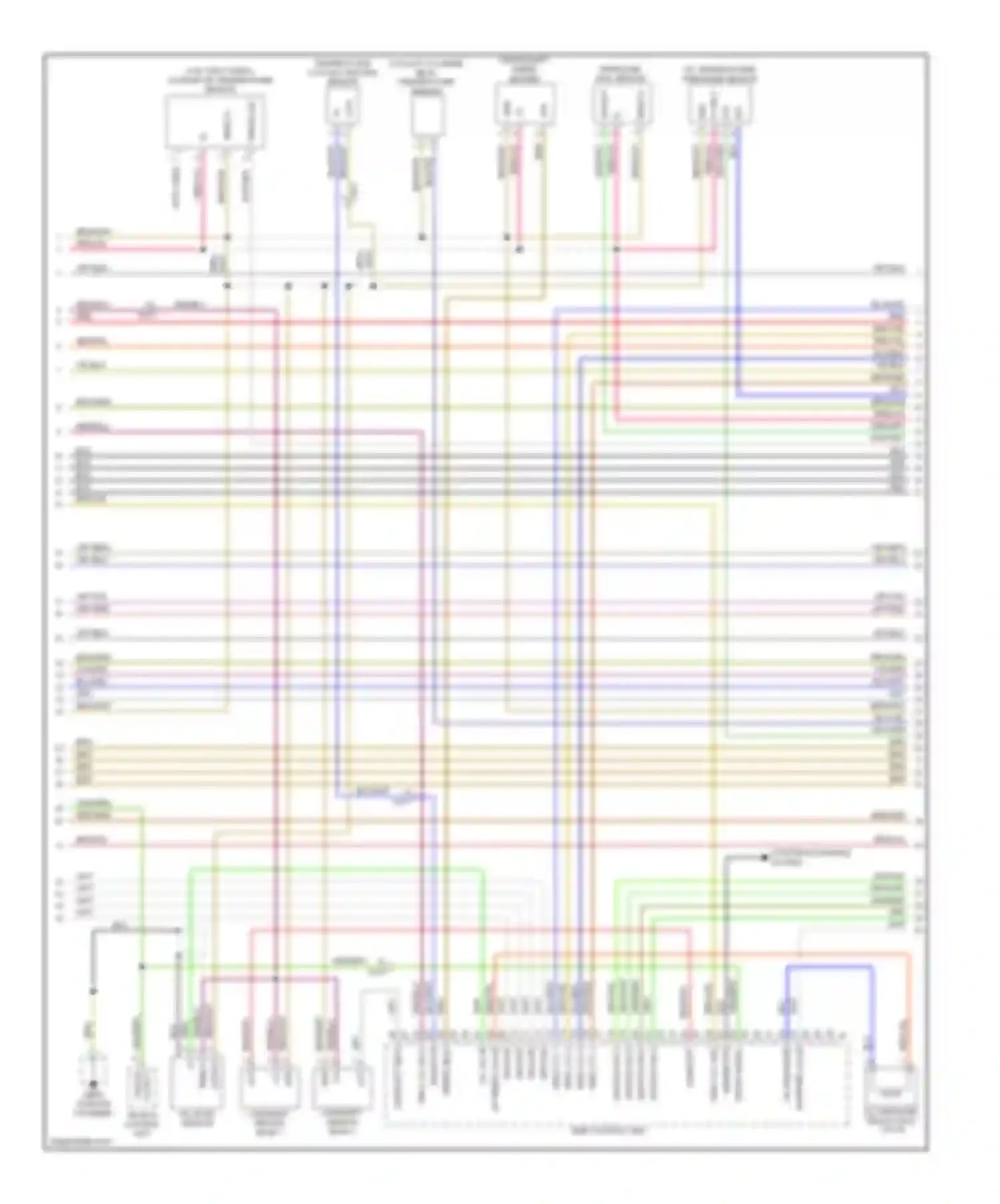 Panamera Porsche 970 (2009-2013): Wiring diagram engine performance 4.8l twin turbo (4 of 5)