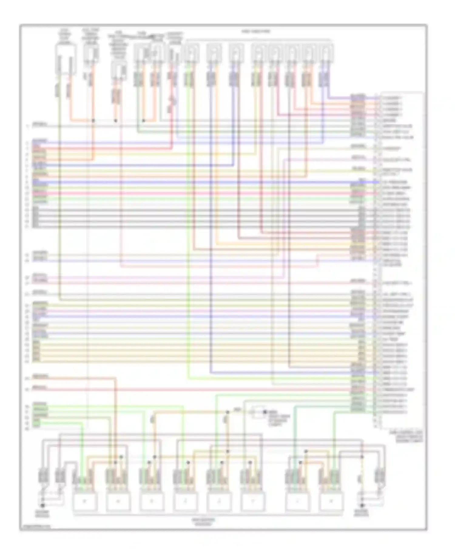 Panamera Porsche 970 (2009-2013): Wiring diagram engine performance 4.8l twin turbo (5 of 5)