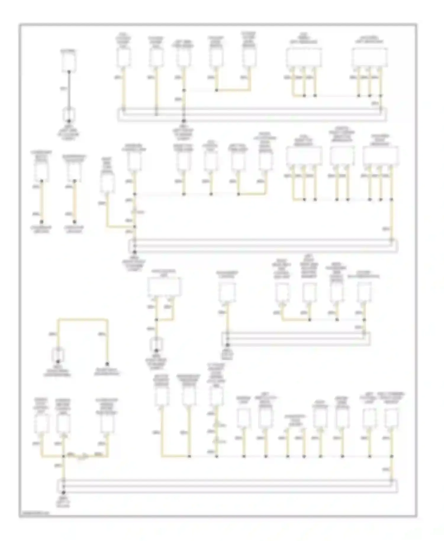 Panamera Porsche 970 (2009-2013): Ground distribution circuit (1 of 5)