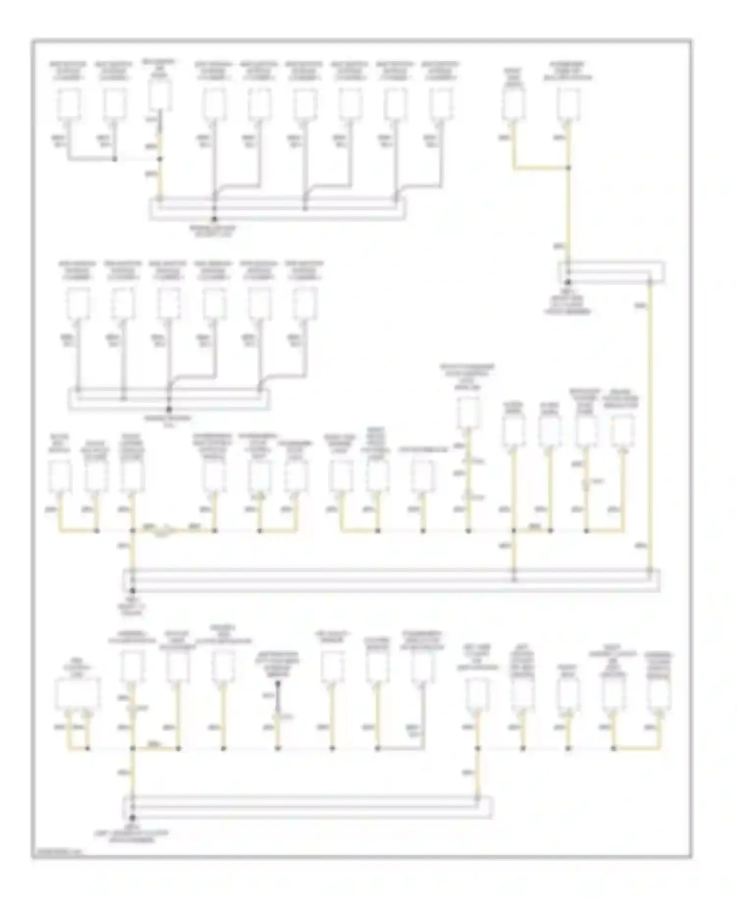 Panamera Porsche 970 (2009-2013): Ground distribution circuit (2 of 5)