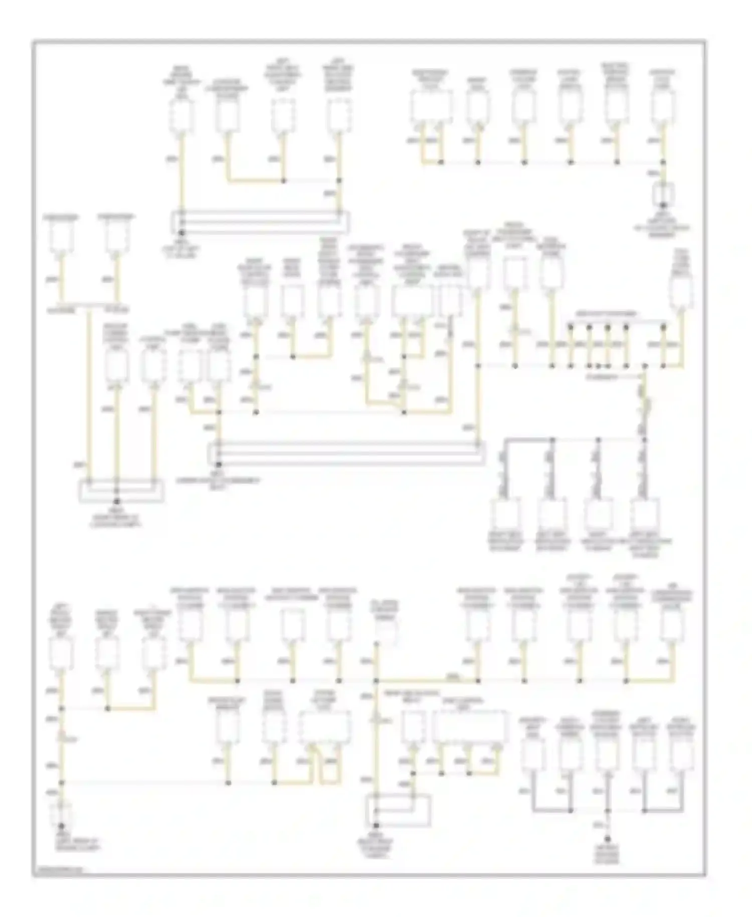 Panamera Porsche 970 (2009-2013): Ground distribution circuit (3 of 5)