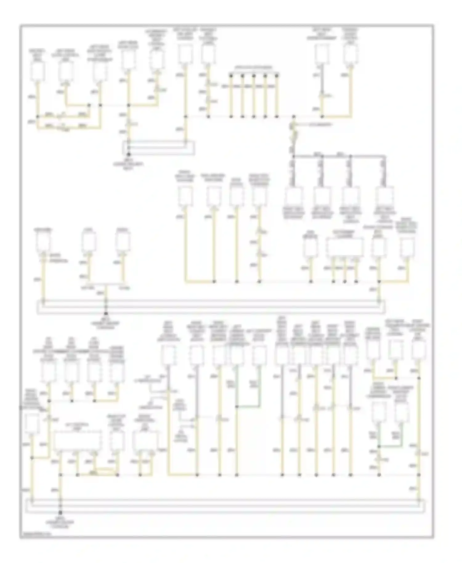 Panamera Porsche 970 (2009-2013): Ground distribution circuit (4 of 5)