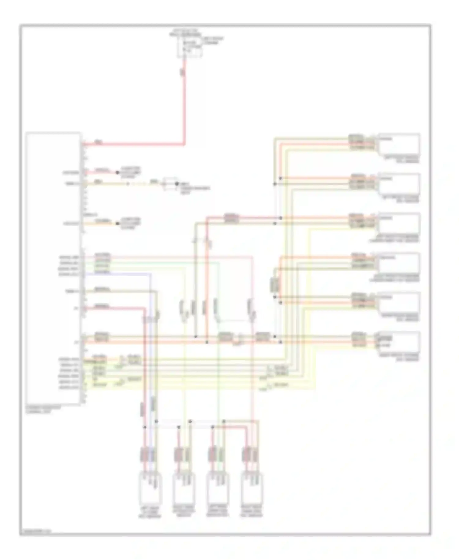 Panamera Porsche 970 (2009-2013): Parking assistant circuit