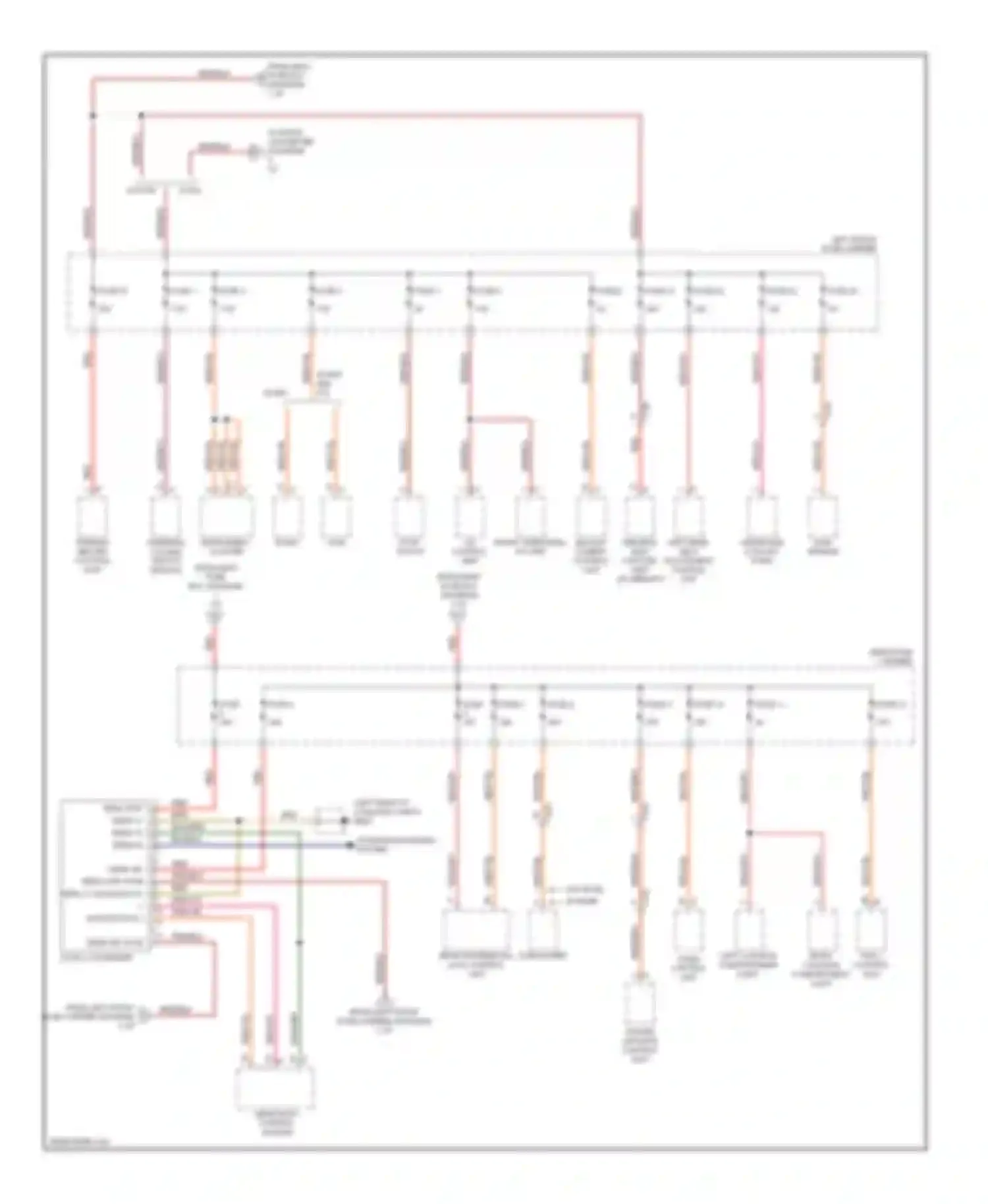 Panamera Porsche 970 (2009-2013): Power distribution circuit (3 of 6)
