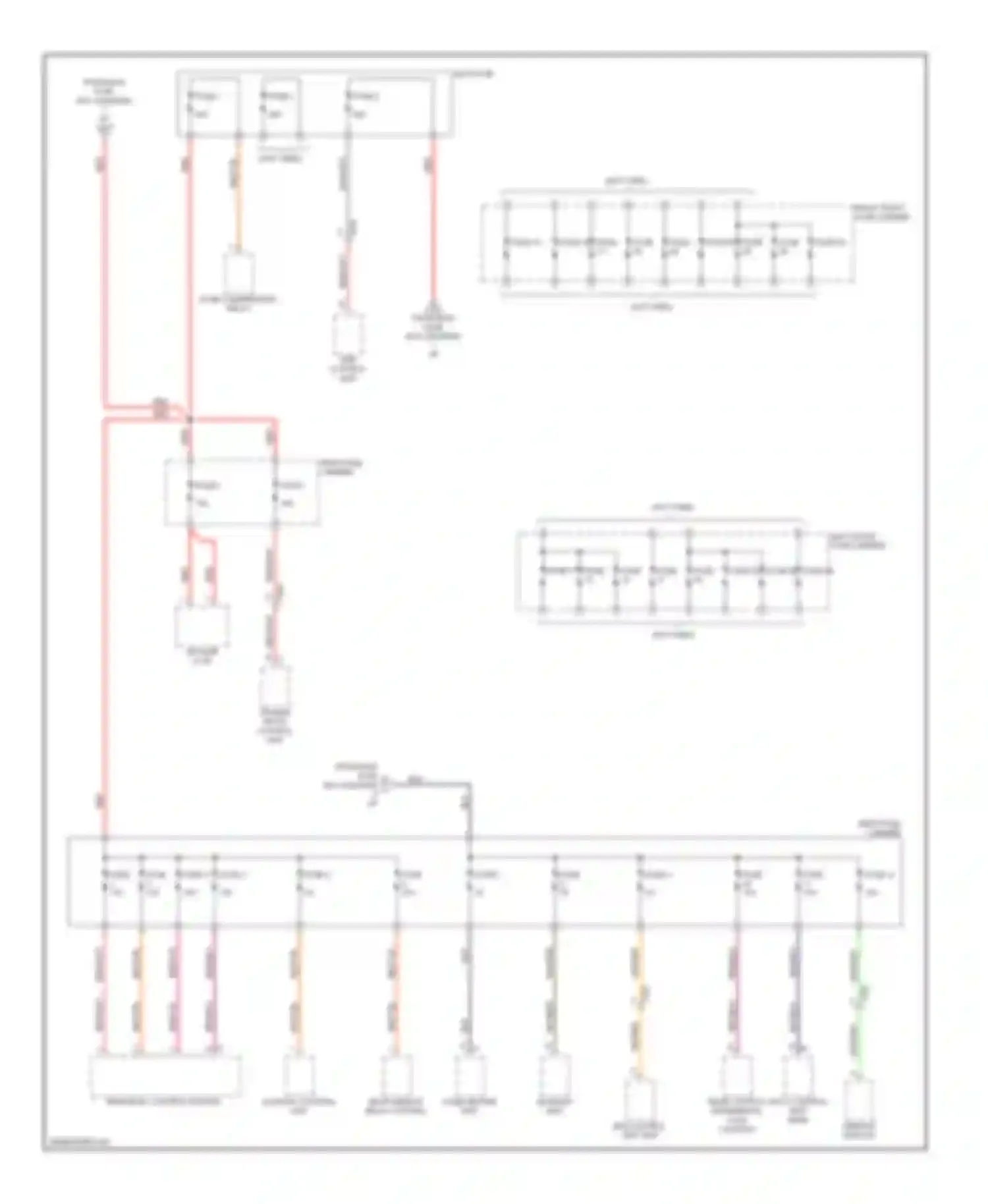 Panamera Porsche 970 (2009-2013): Power distribution circuit (5 of 6)
