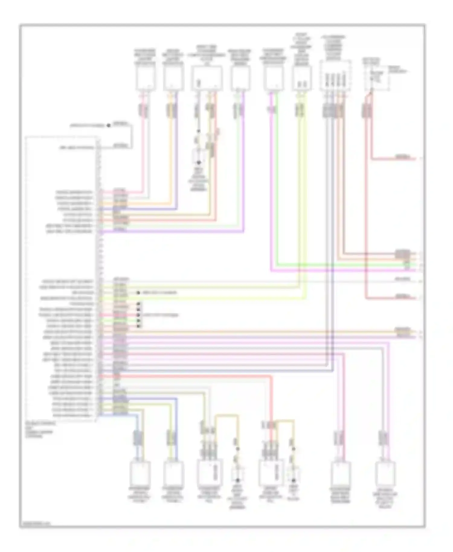 Panamera Porsche 970 (2009-2013): Supplemental restraints circuit (1 of 3)