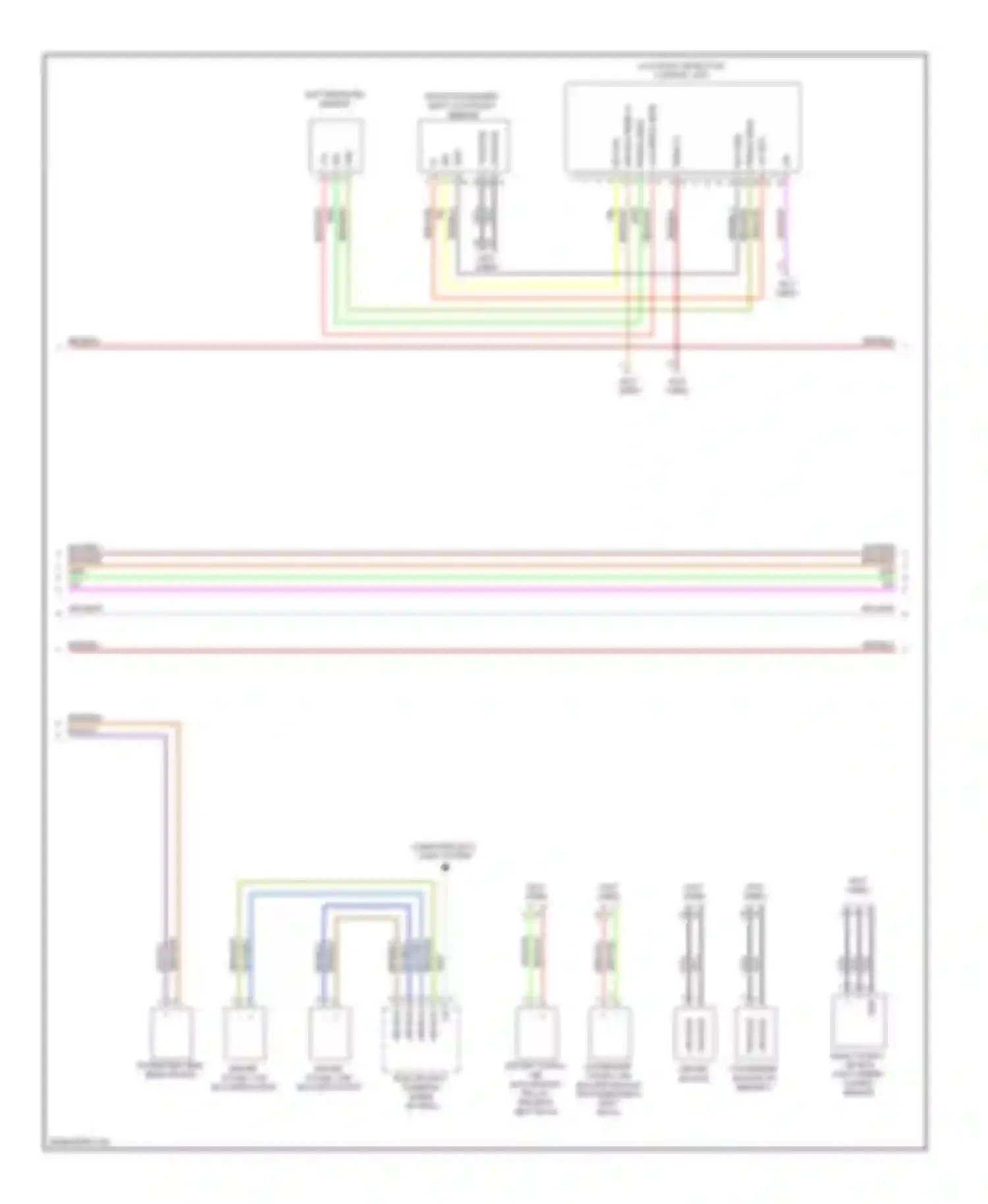 Panamera Porsche 970 (2009-2013): Supplemental restraints circuit (2 of 3)