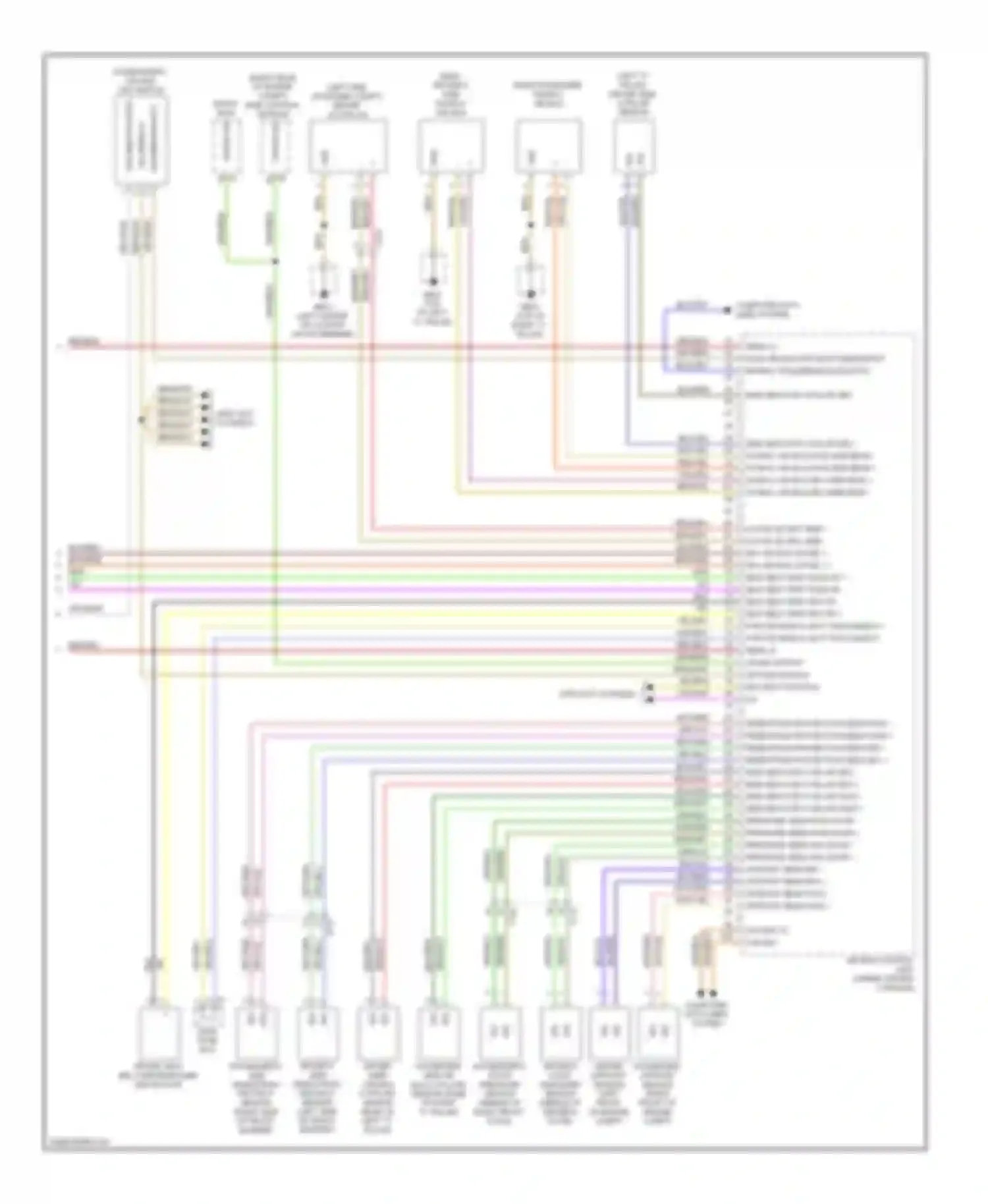 Panamera Porsche 970 (2009-2013): Supplemental restraints circuit (3 of 3)