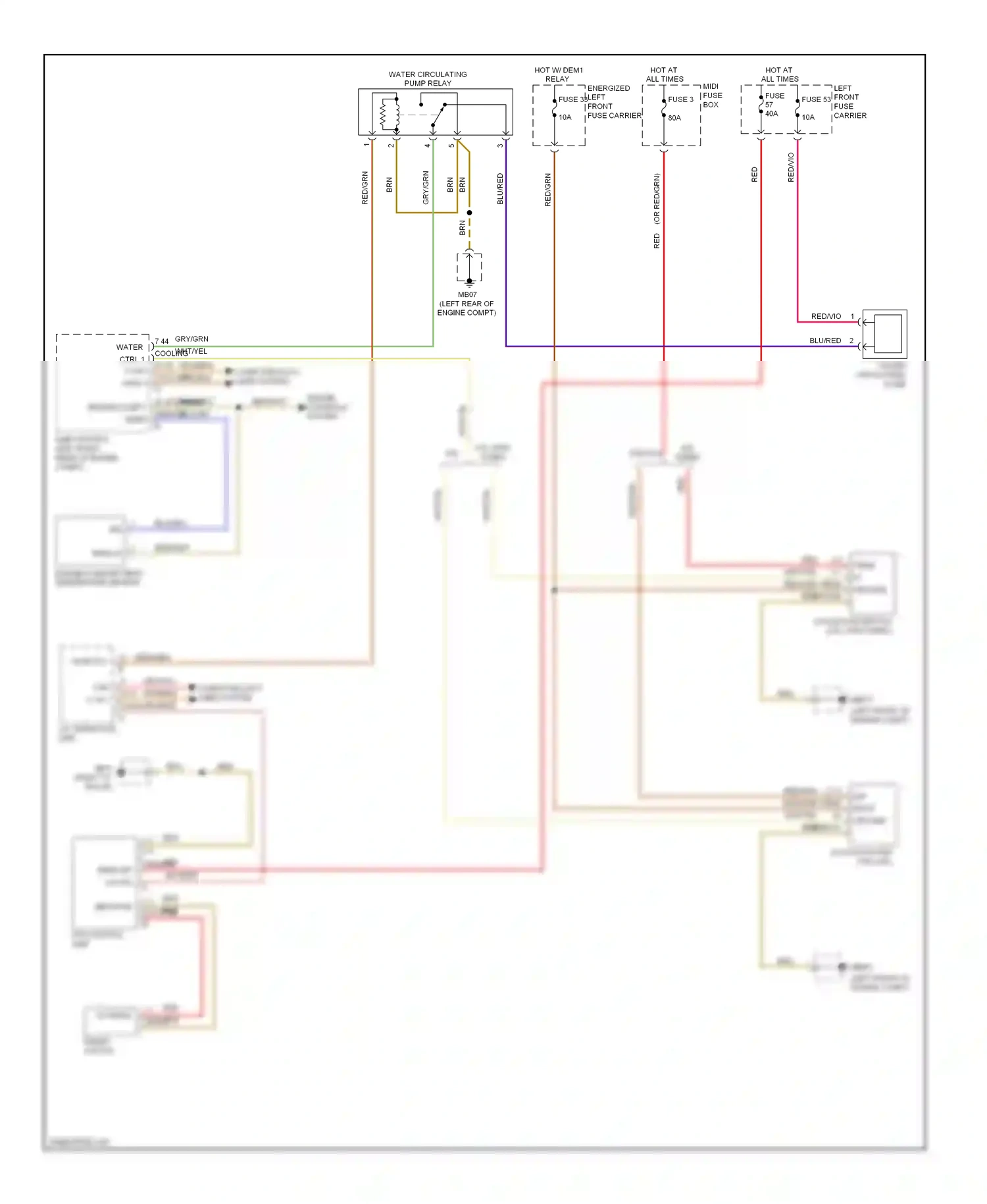 Porsche Panamera 970 (2009-2013) 42 40 engine sensor engine compt temp wiring diagram  (2 of 2)