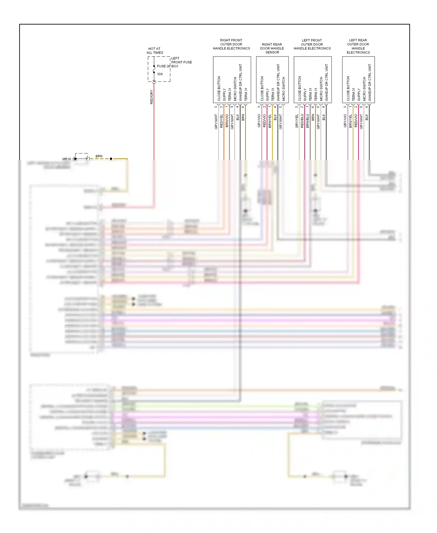 Porsche Panamera 970 (2009-2013) computer data lines lines system wiring diagram  (1 of 2)
