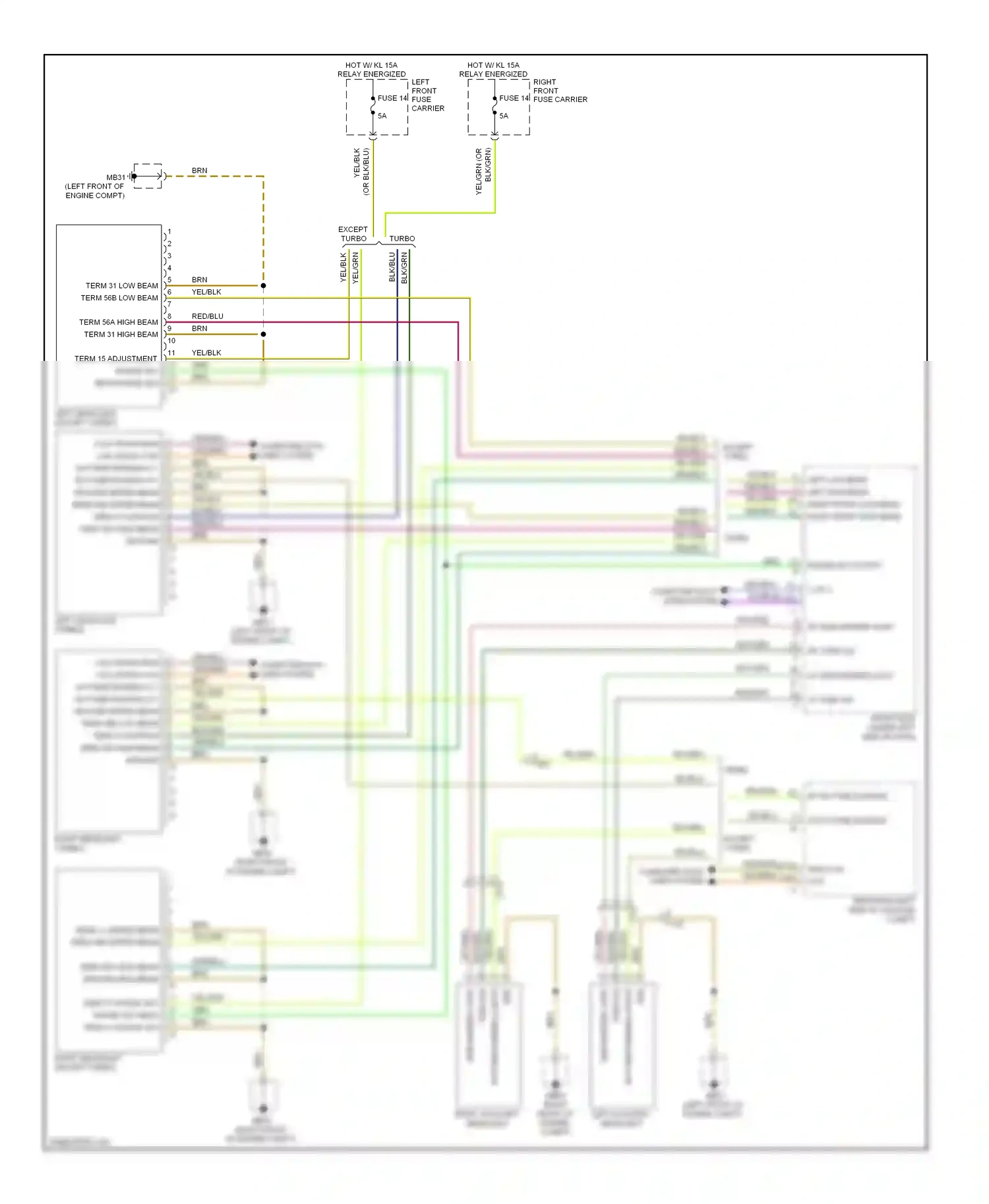 Porsche Panamera 970 (2009-2013) computer data lines system wiring diagram  (25 of 65)