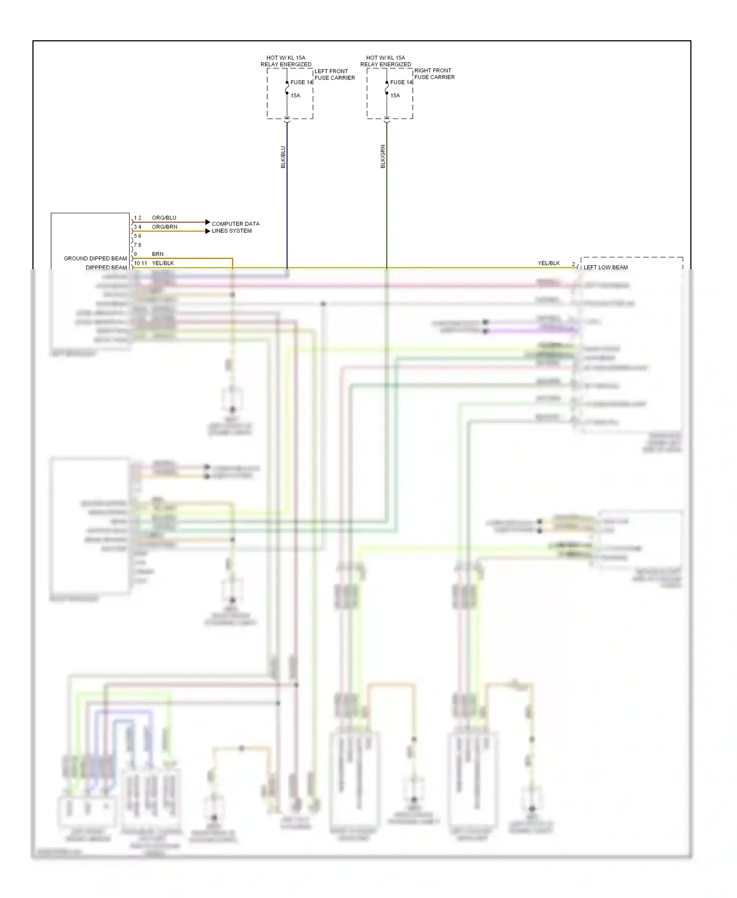 Porsche Panamera 970 (2009-2013) computer data lines system wiring diagram  (24 of 65)