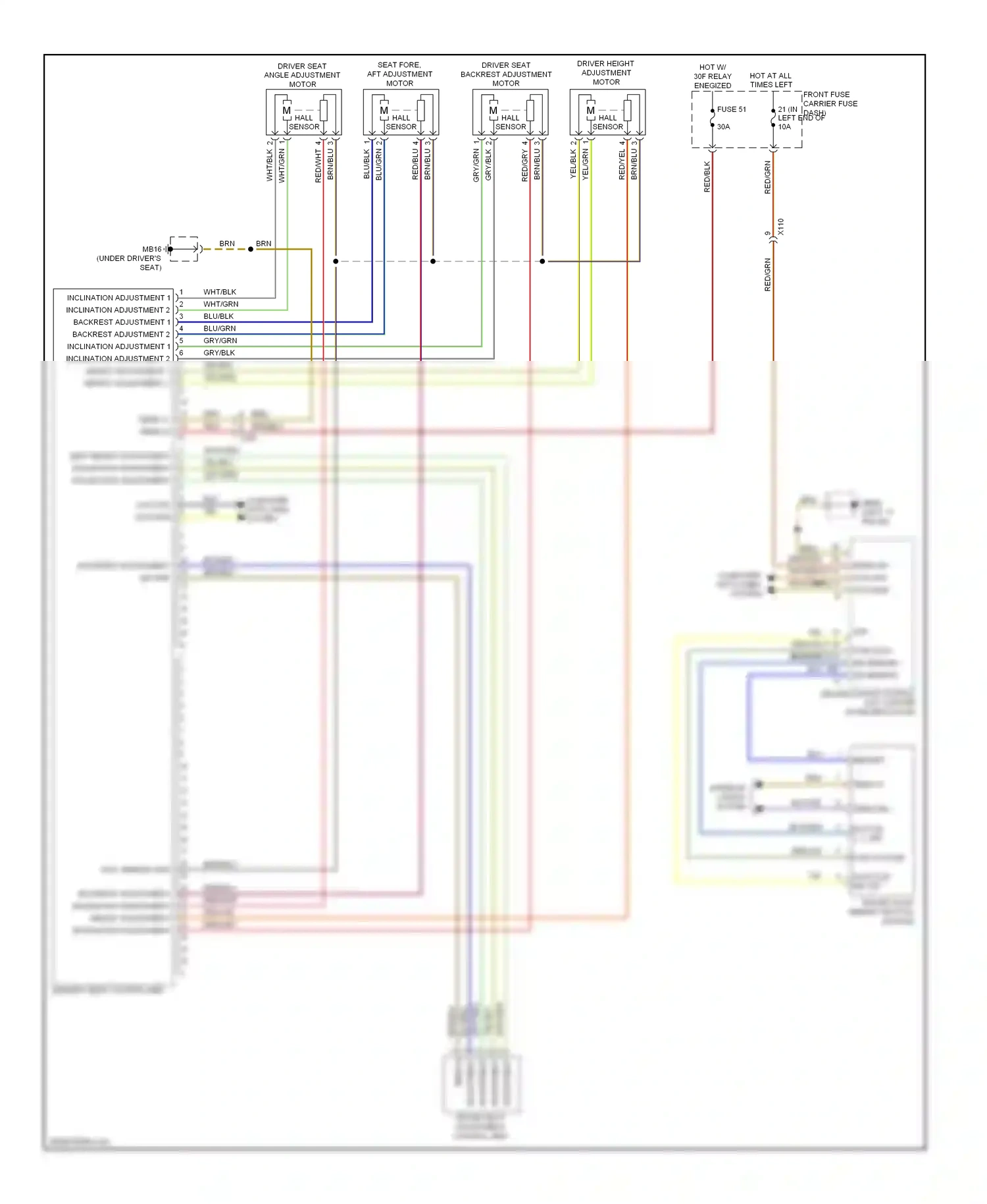 Porsche Panamera 970 (2009-2013) driver door memory button module wiring diagram  (1 of 3)