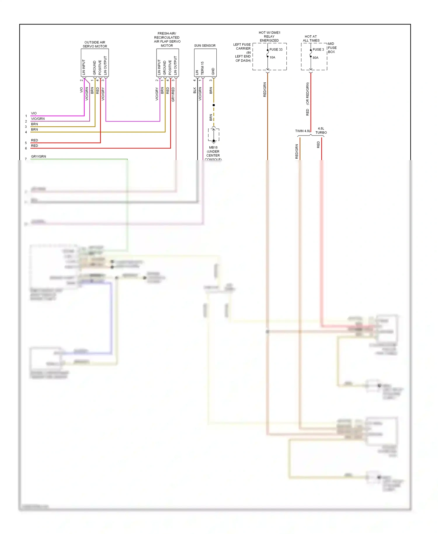 Porsche Panamera 970 (2009-2013) engine controls system wiring diagram  (1 of 4)