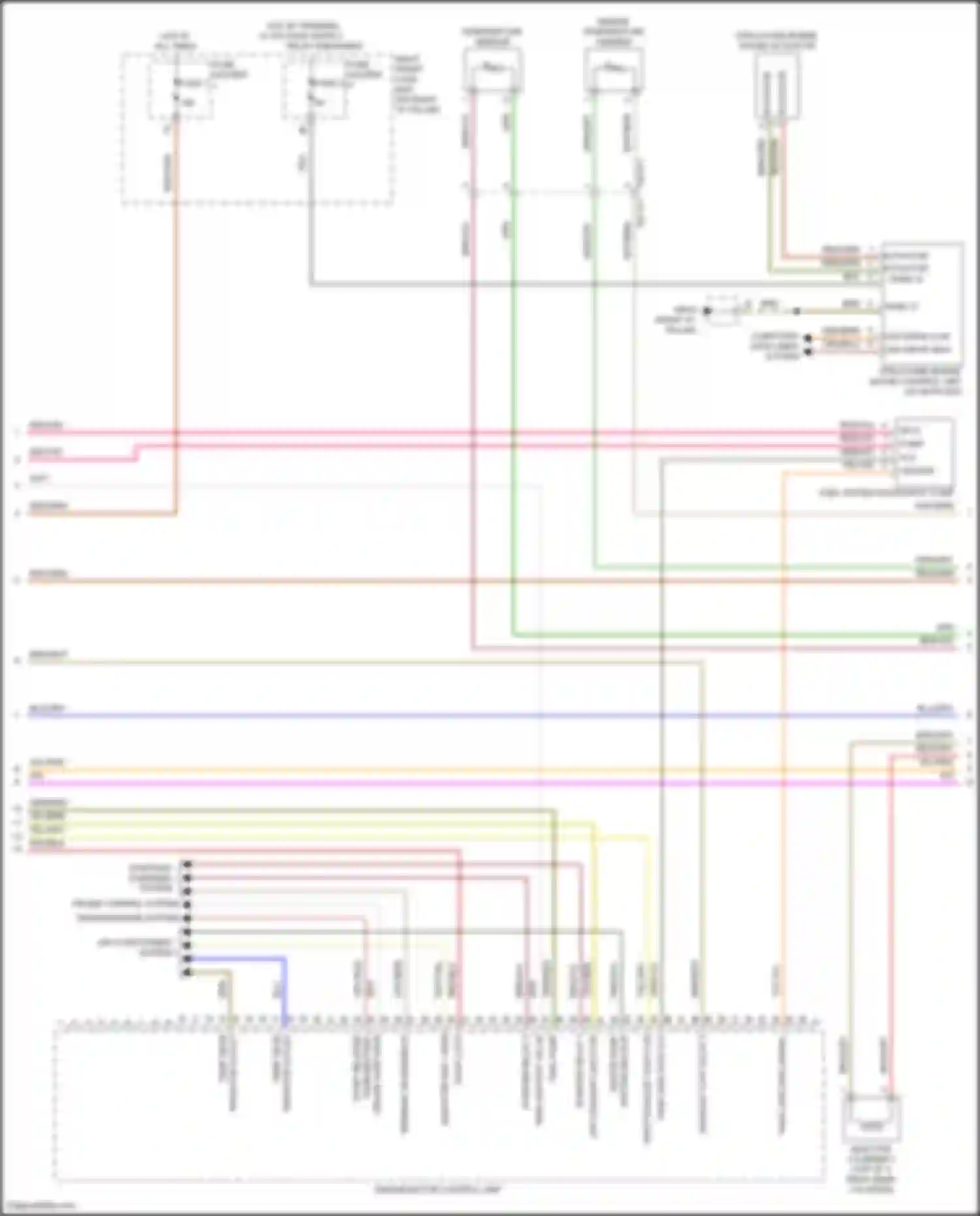 Panamera Porsche 971 facelift (2020-2023): Wiring diagram engine performance 2.9l turbo hybrid, engine controls circuit (7 of 8)
