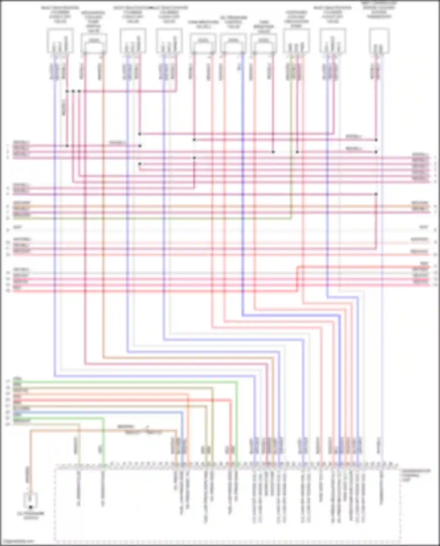 Panamera Porsche 971 facelift (2020-2023): Wiring diagram engine performance 4.0l turbo hybrid, engine controls circuit (5 of 9)