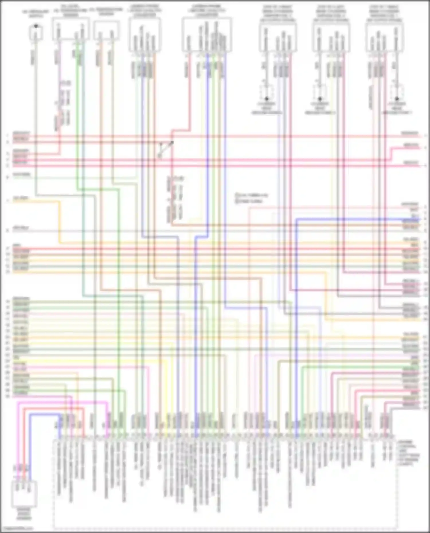 Panamera Porsche 971 (2016-2020): Wiring diagram engine performance 2.9l twin turbo (3 of 8)