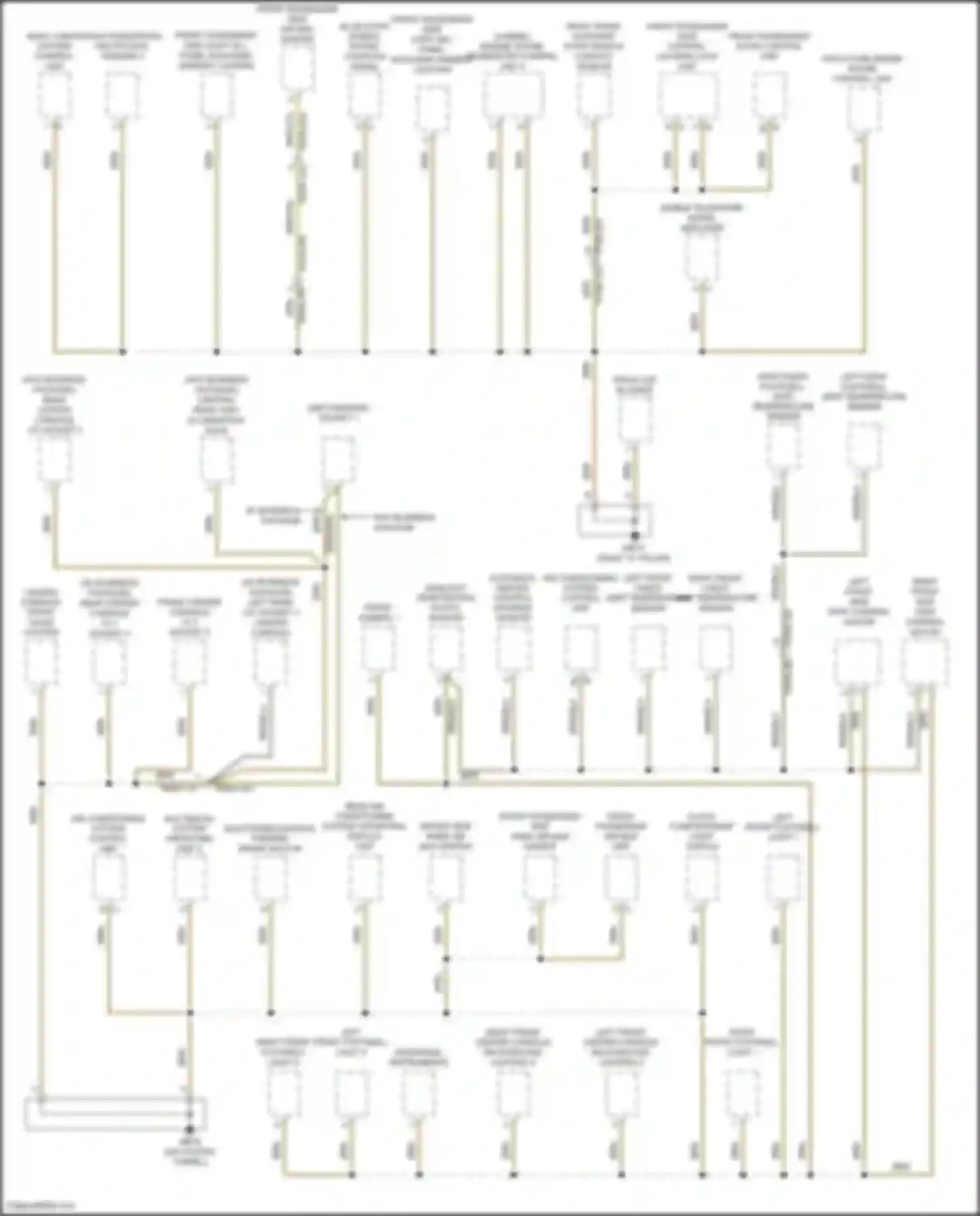 Panamera Porsche 971 (2016-2020): Ground distribution circuit (5 of 6)