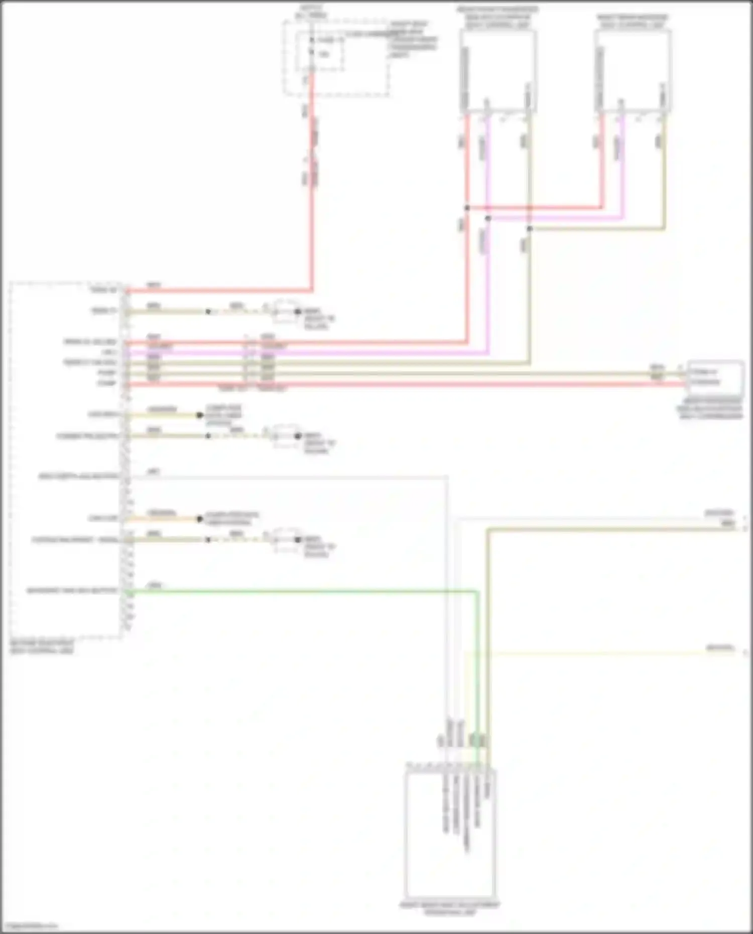 Panamera Porsche 971 (2016-2020): Right rear memory seat circuit (1 of 2)