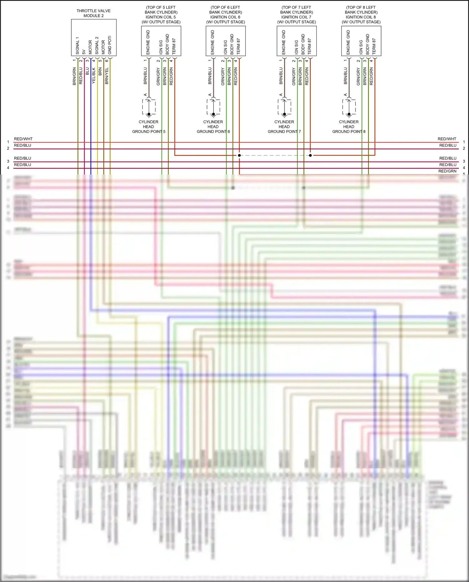 Porsche Panamera 971 (2016-2020) engine control unit wiring diagram  (16 of 28)