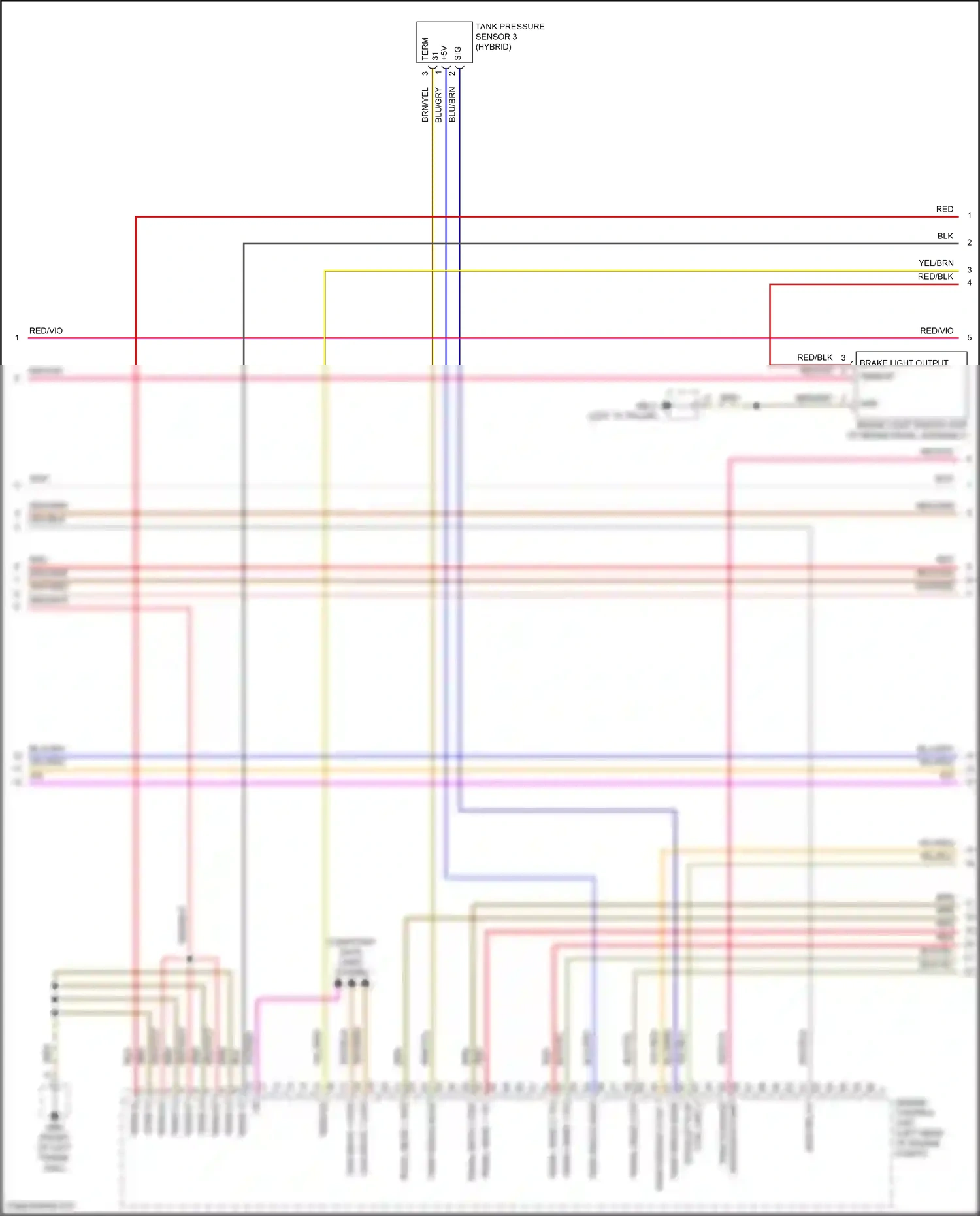 Porsche Panamera 971 (2016-2020) engine control unit wiring diagram  (10 of 28)