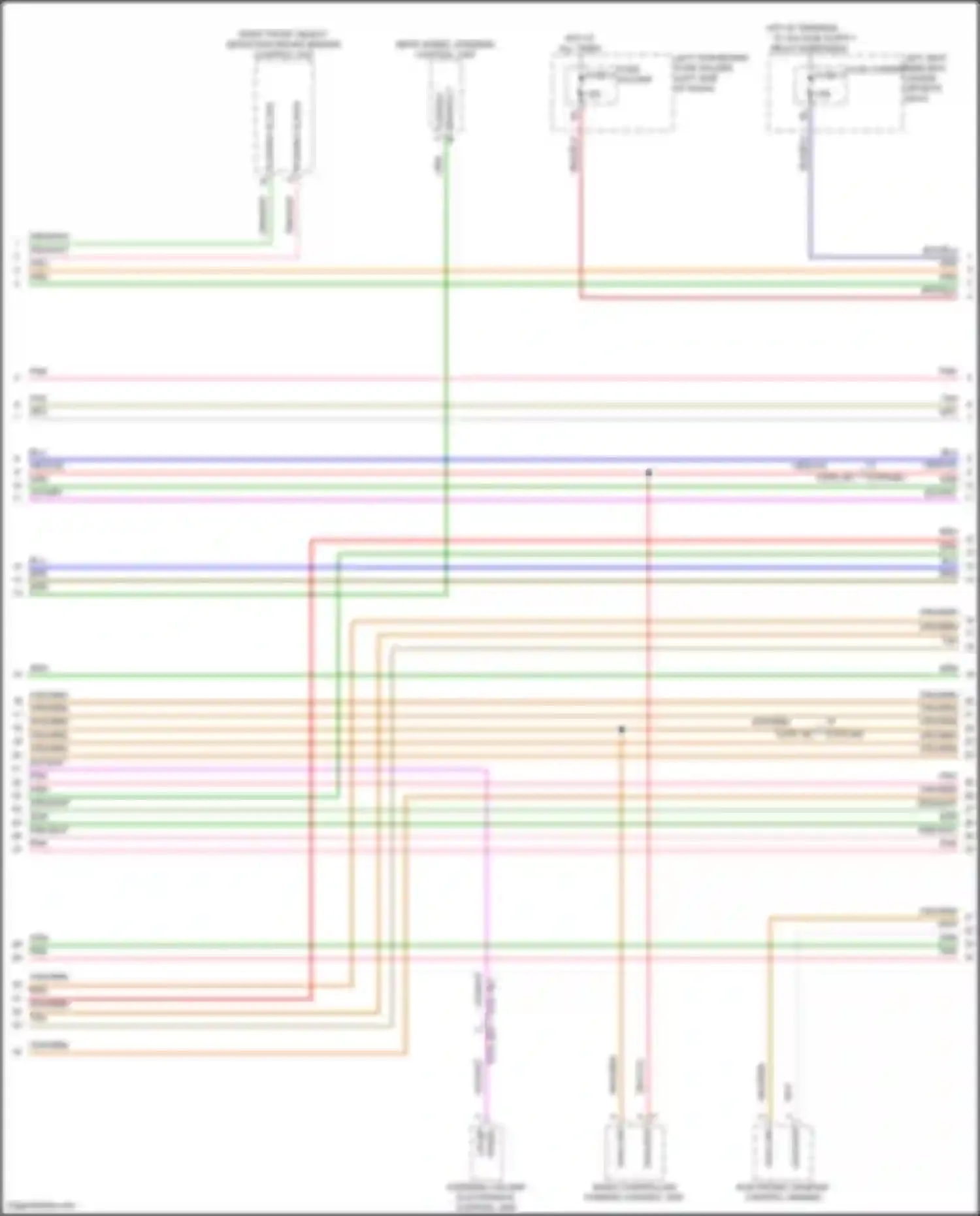 Panamera Porsche 972 (2023-2024): Computer data lines circuit (2 of 9)