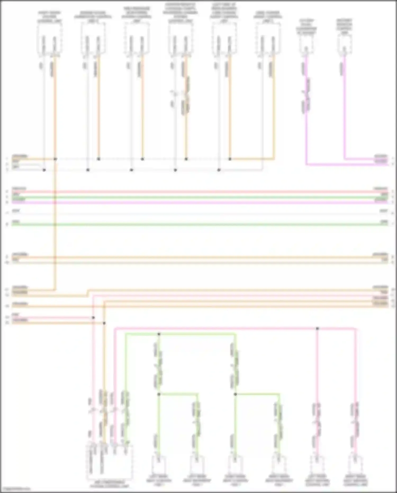 Panamera Porsche 972 (2023-2024): Computer data lines circuit (5 of 9)