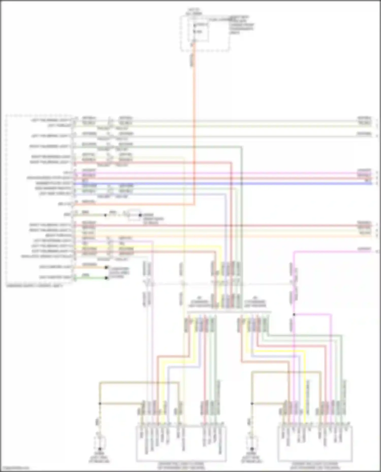 Panamera Porsche 972 (2023-2024): Exterior lamps circuit (1 of 3)