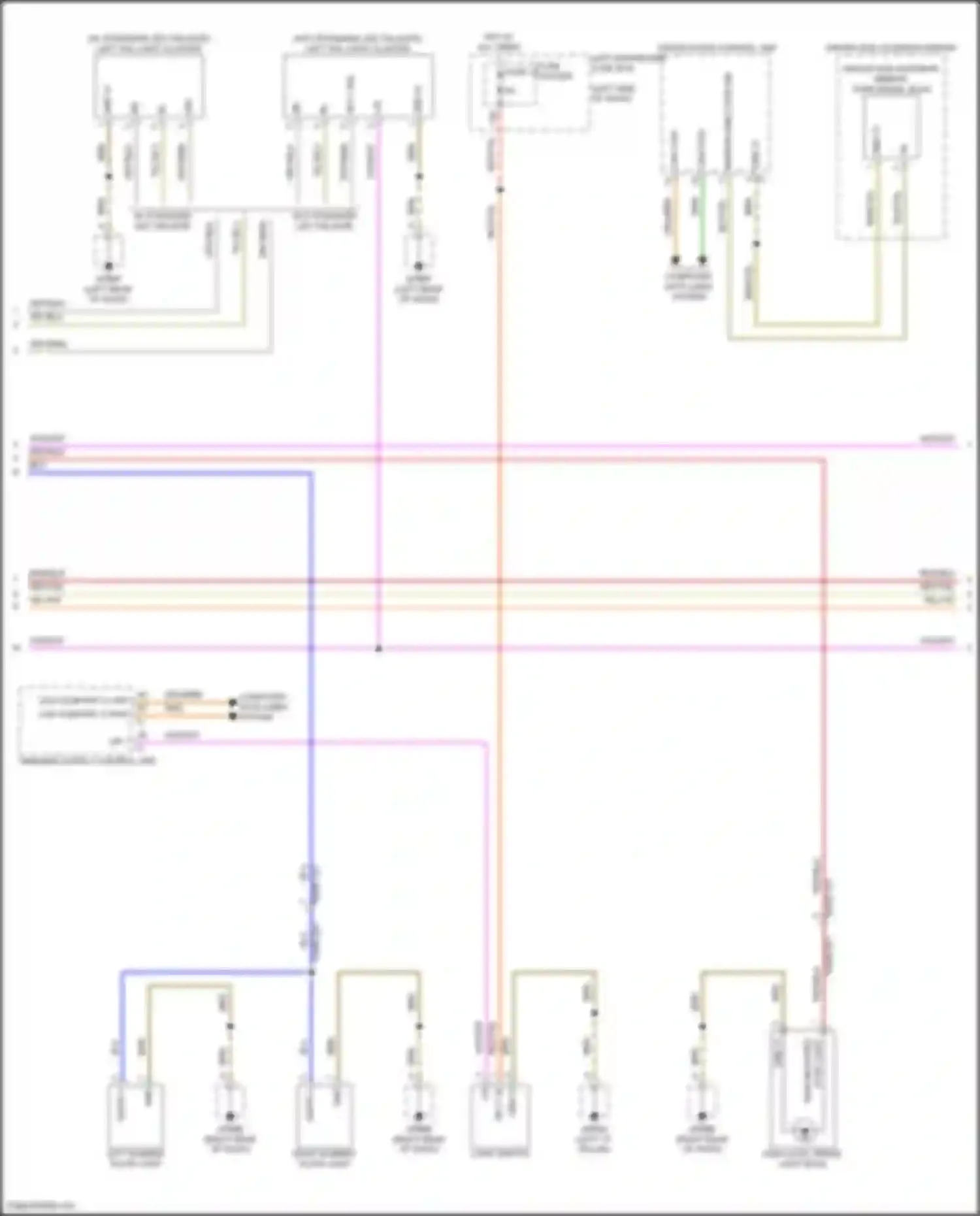 Panamera Porsche 972 (2023-2024): Exterior lamps circuit (2 of 3)