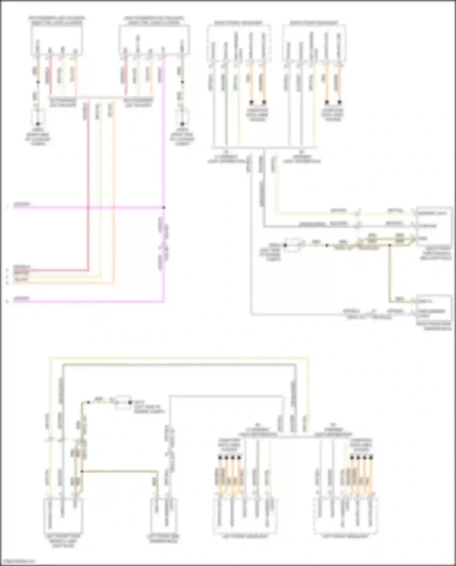 Panamera Porsche 972 (2023-2024): Exterior lamps circuit (3 of 3)