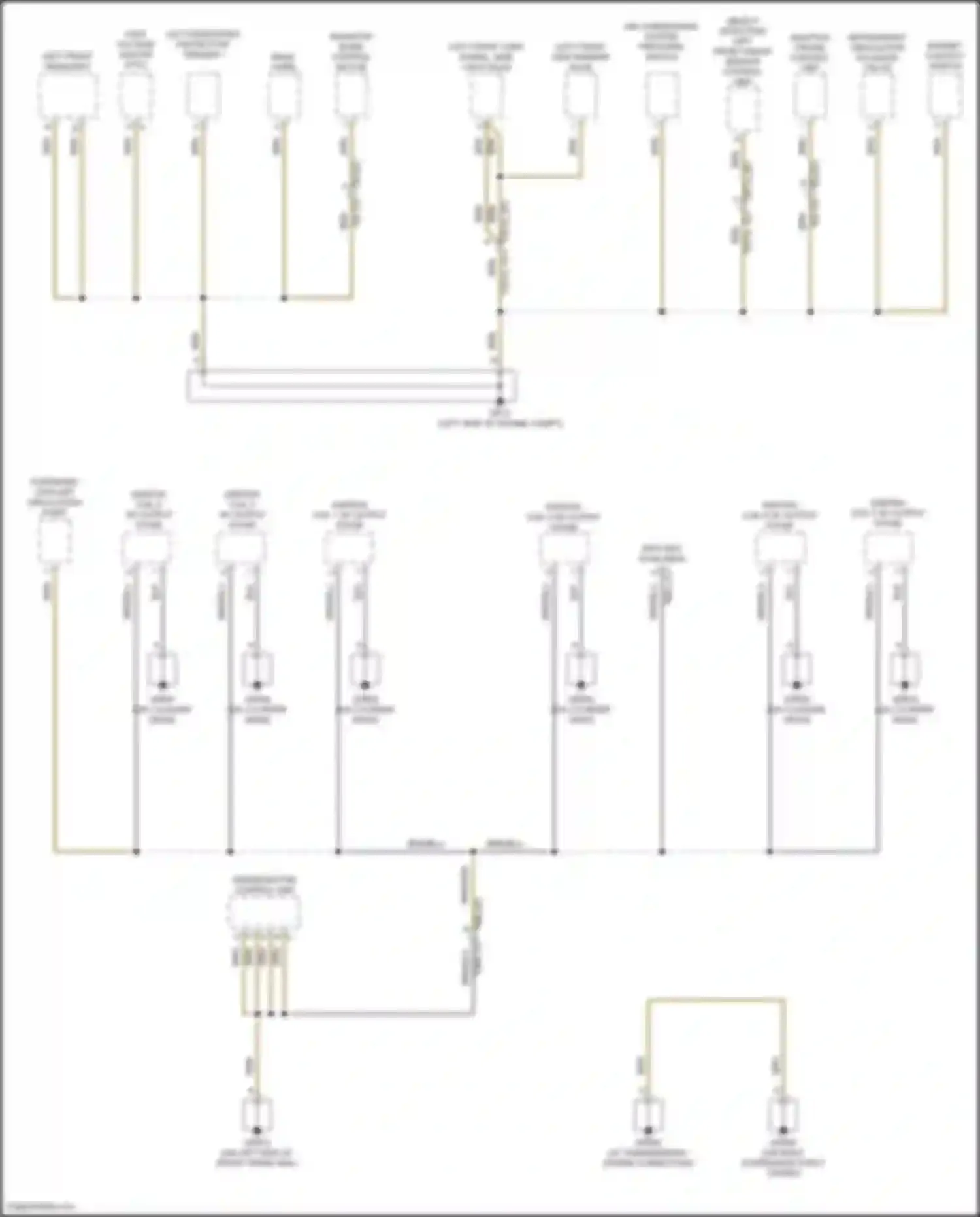 Panamera Porsche 972 (2023-2024): Ground distribution circuit (1 of 8)