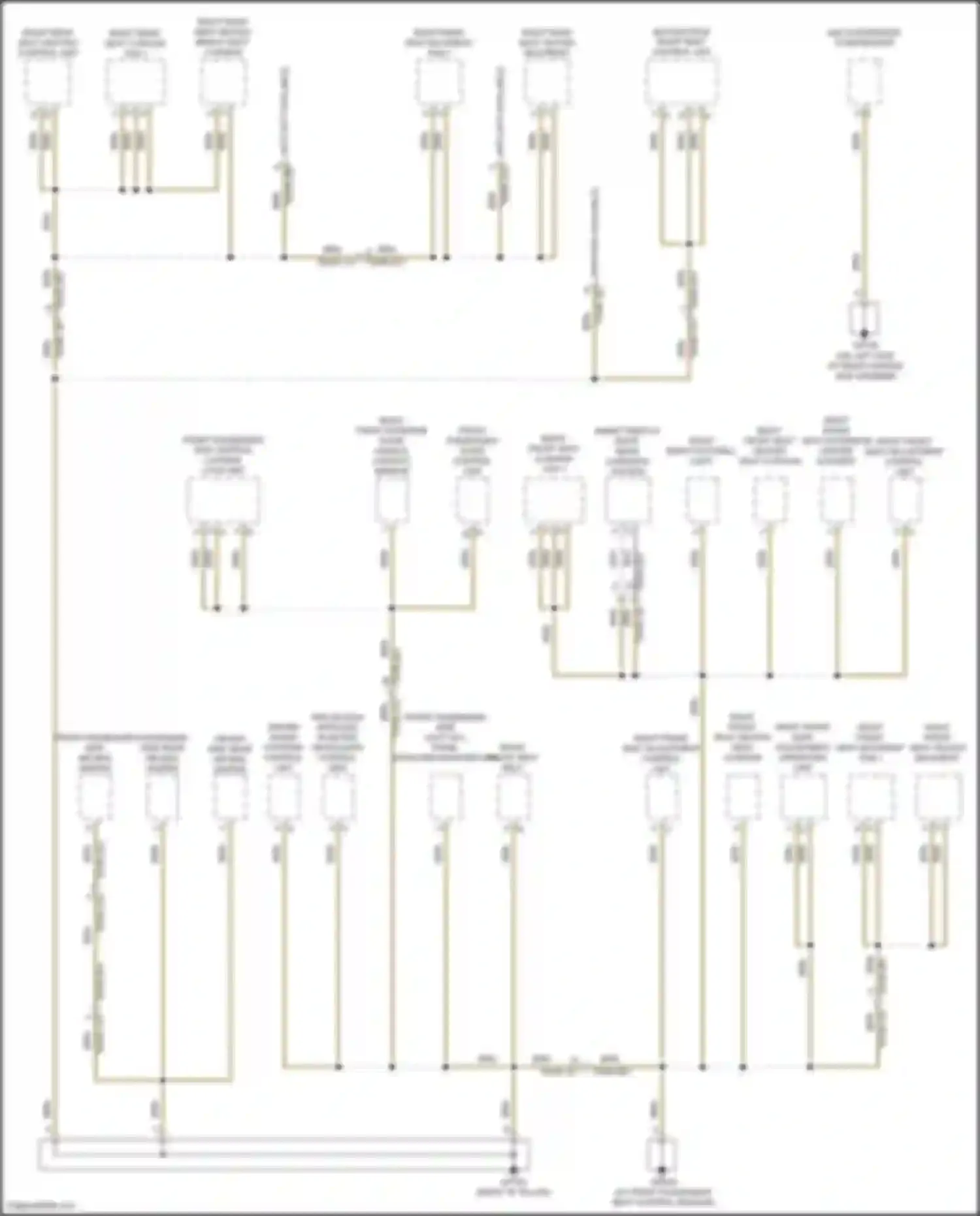 Panamera Porsche 972 (2023-2024): Ground distribution circuit (4 of 8)