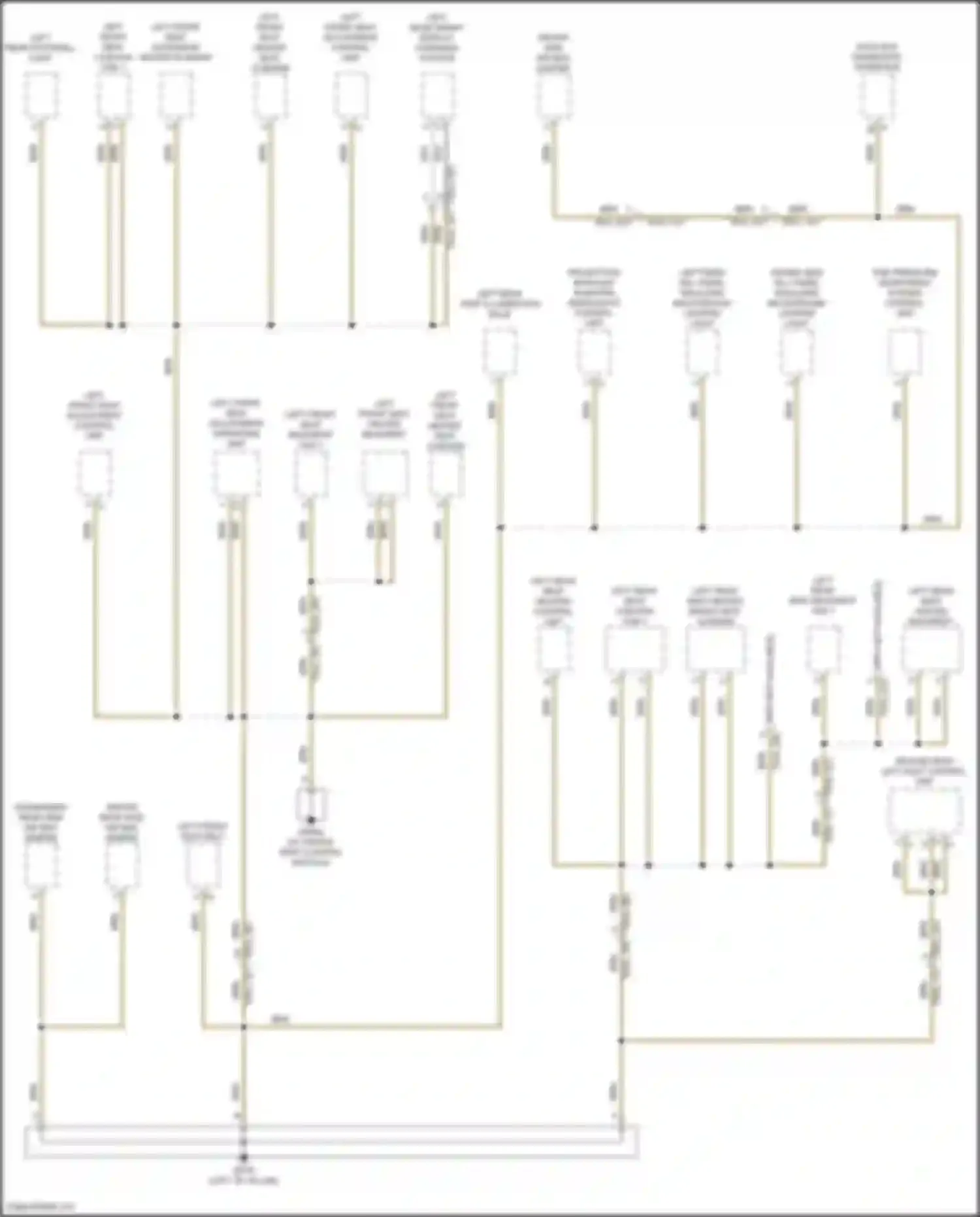 Panamera Porsche 972 (2023-2024): Ground distribution circuit (8 of 8)