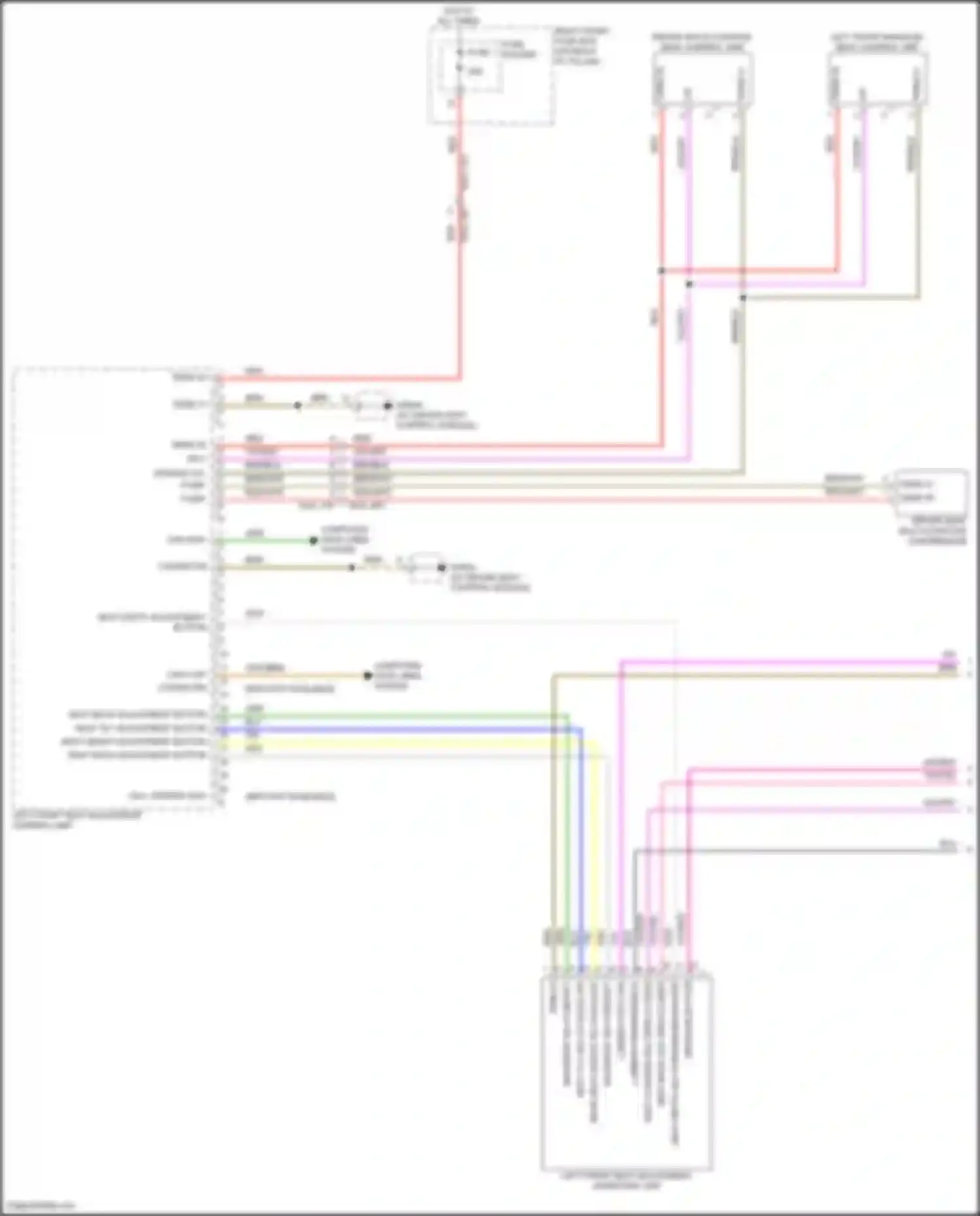 Panamera Porsche 972 (2023-2024): Driver"s memory seat circuit (1 of 2)