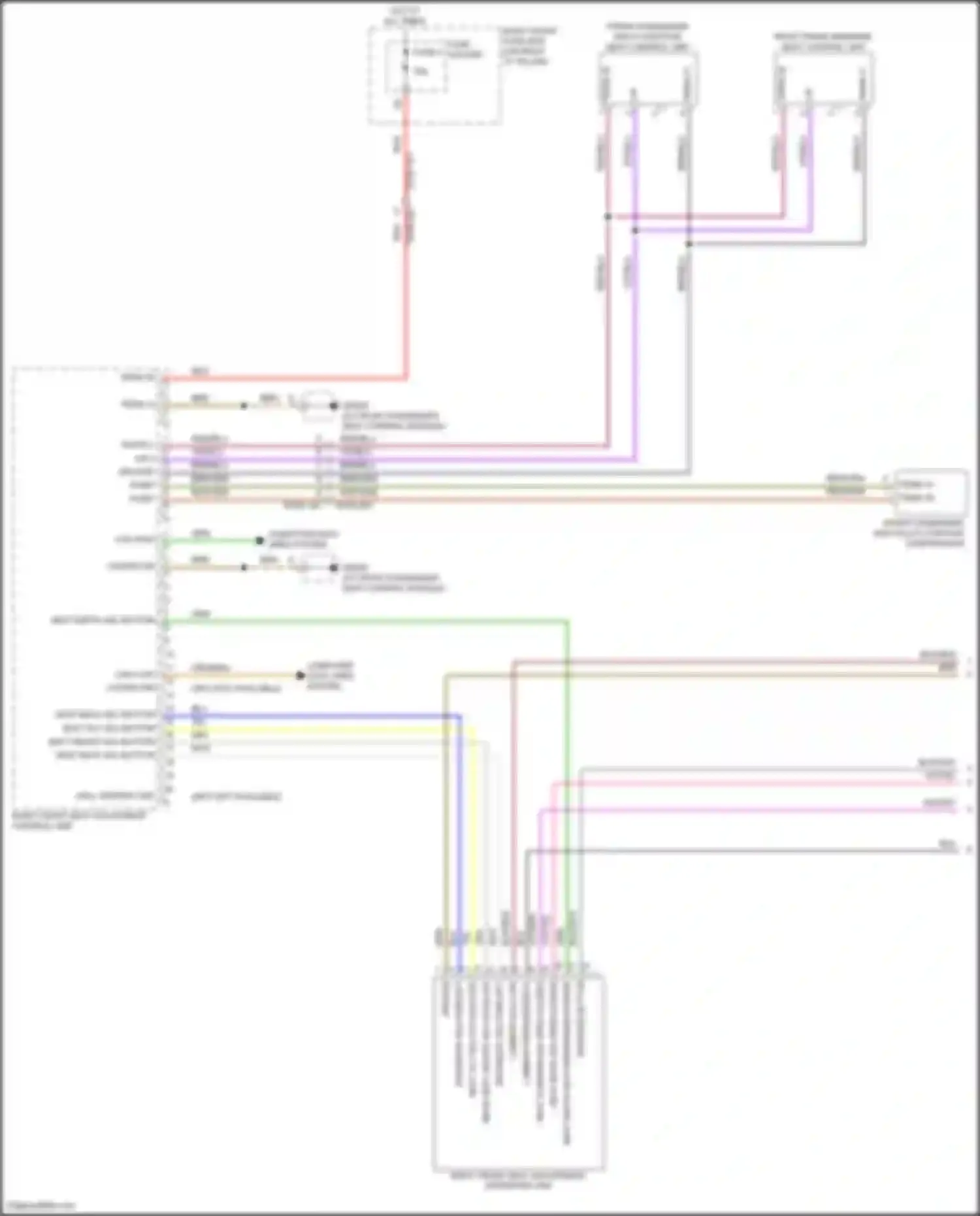 Panamera Porsche 972 (2023-2024): Passenger"s memory seat circuit (1 of 2)