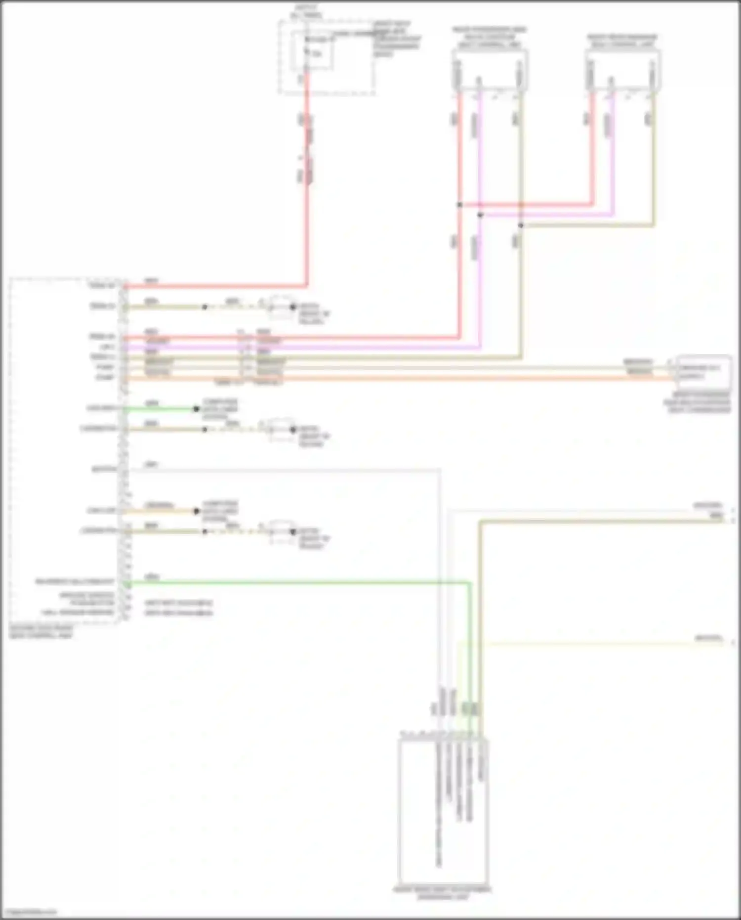 Panamera Porsche 972 (2023-2024): Right rear memory seat circuit (1 of 2)
