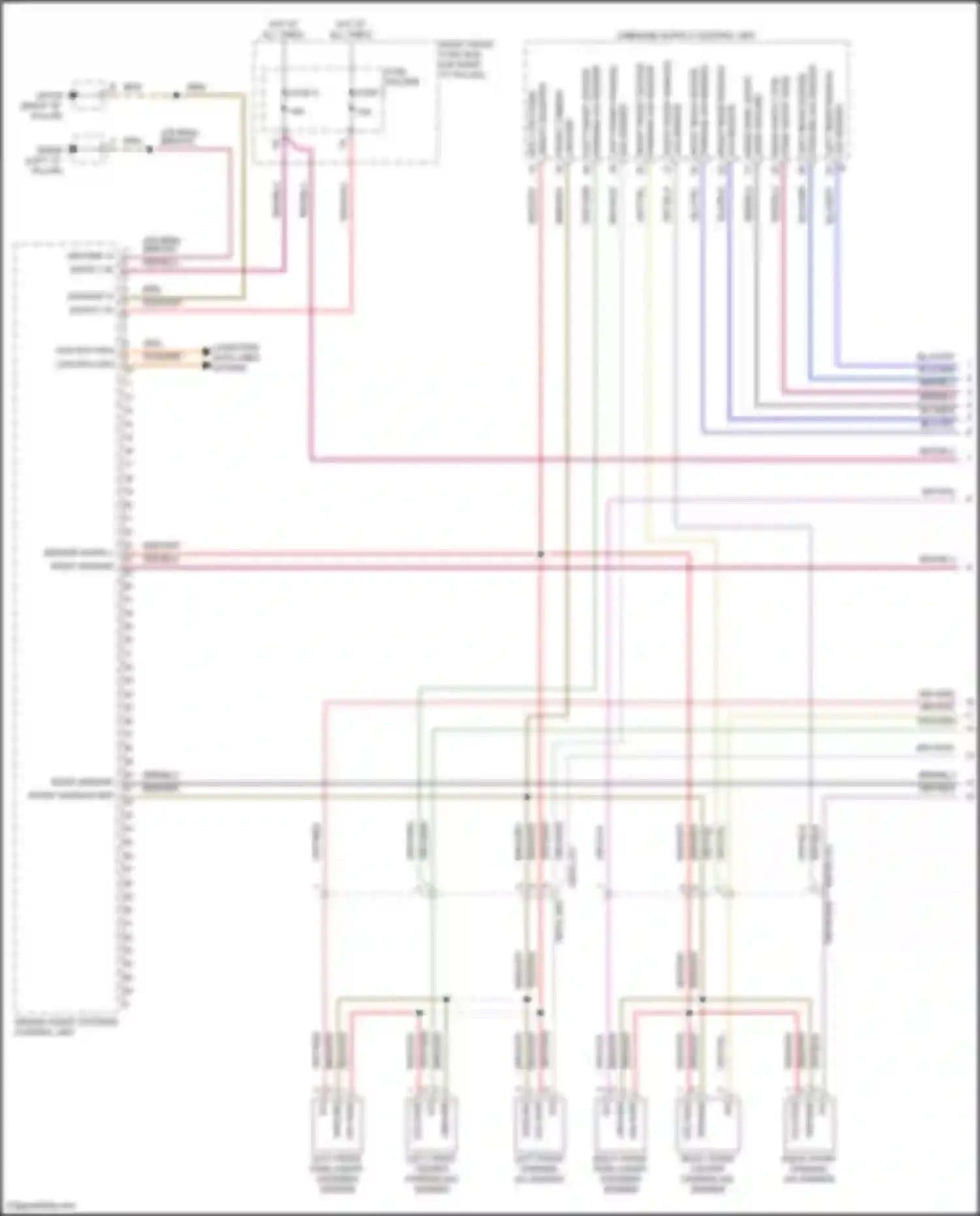 Panamera Porsche 972 (2023-2024): Parking assistant circuit (1 of 2)