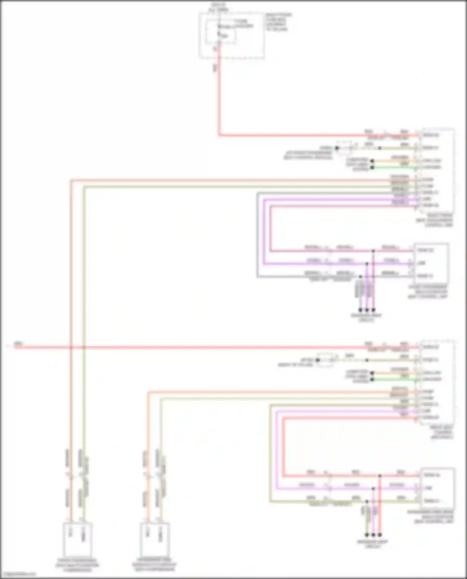 Panamera Porsche 972 (2023-2024): Multi contour seat circuit (2 of 2)