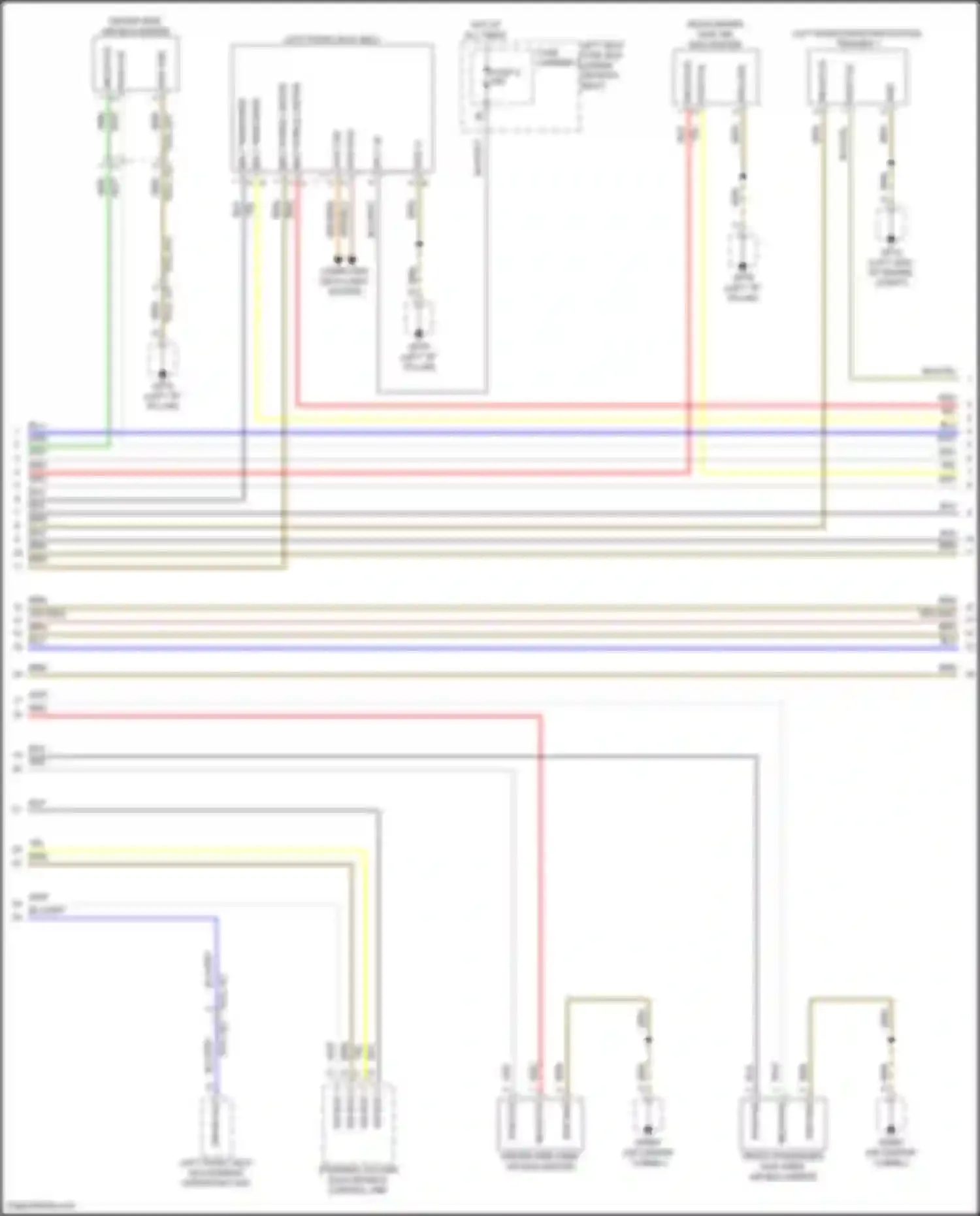Panamera Porsche 972 (2023-2024): Supplemental restraints circuit (2 of 6)