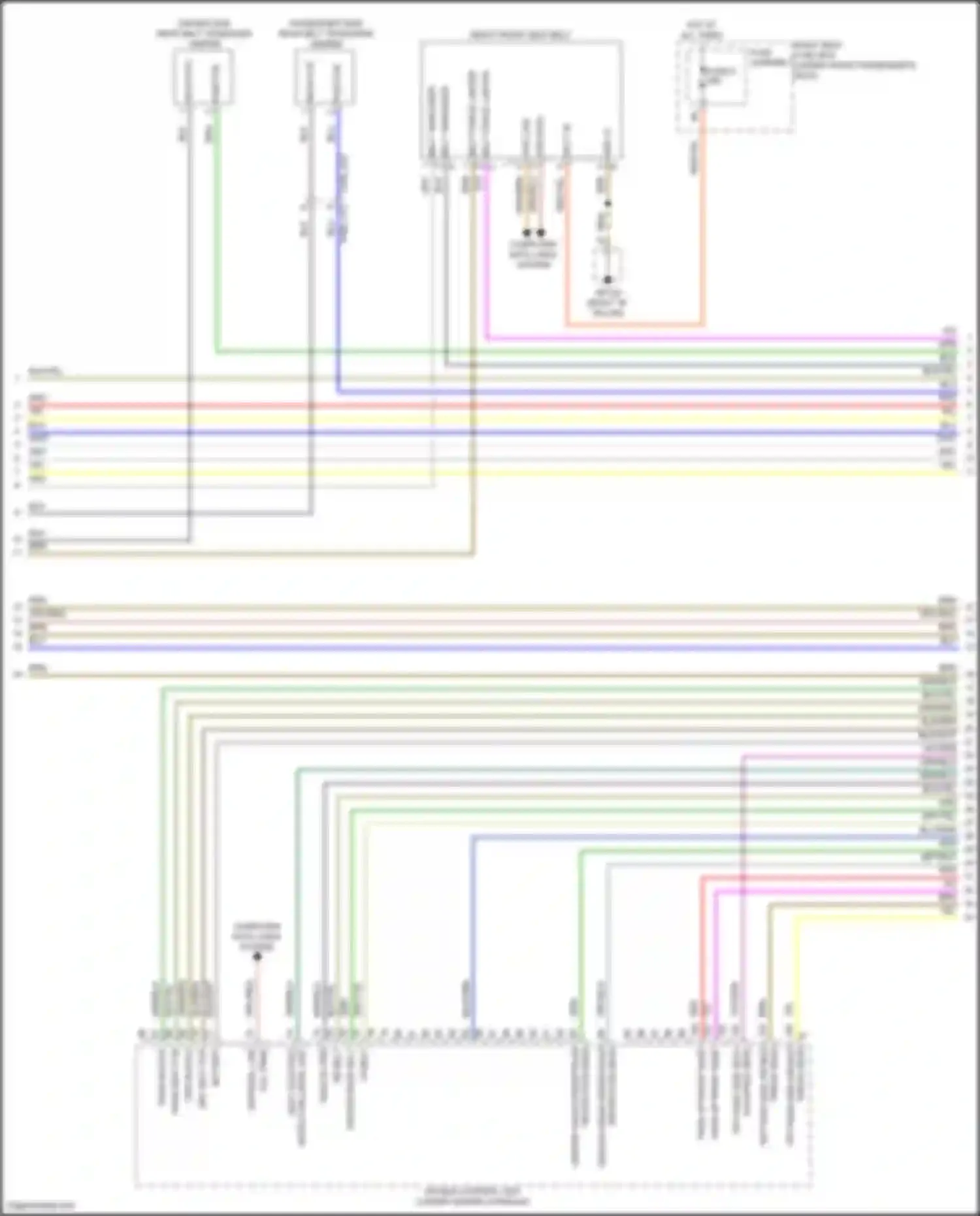 Panamera Porsche 972 (2023-2024): Supplemental restraints circuit (3 of 6)