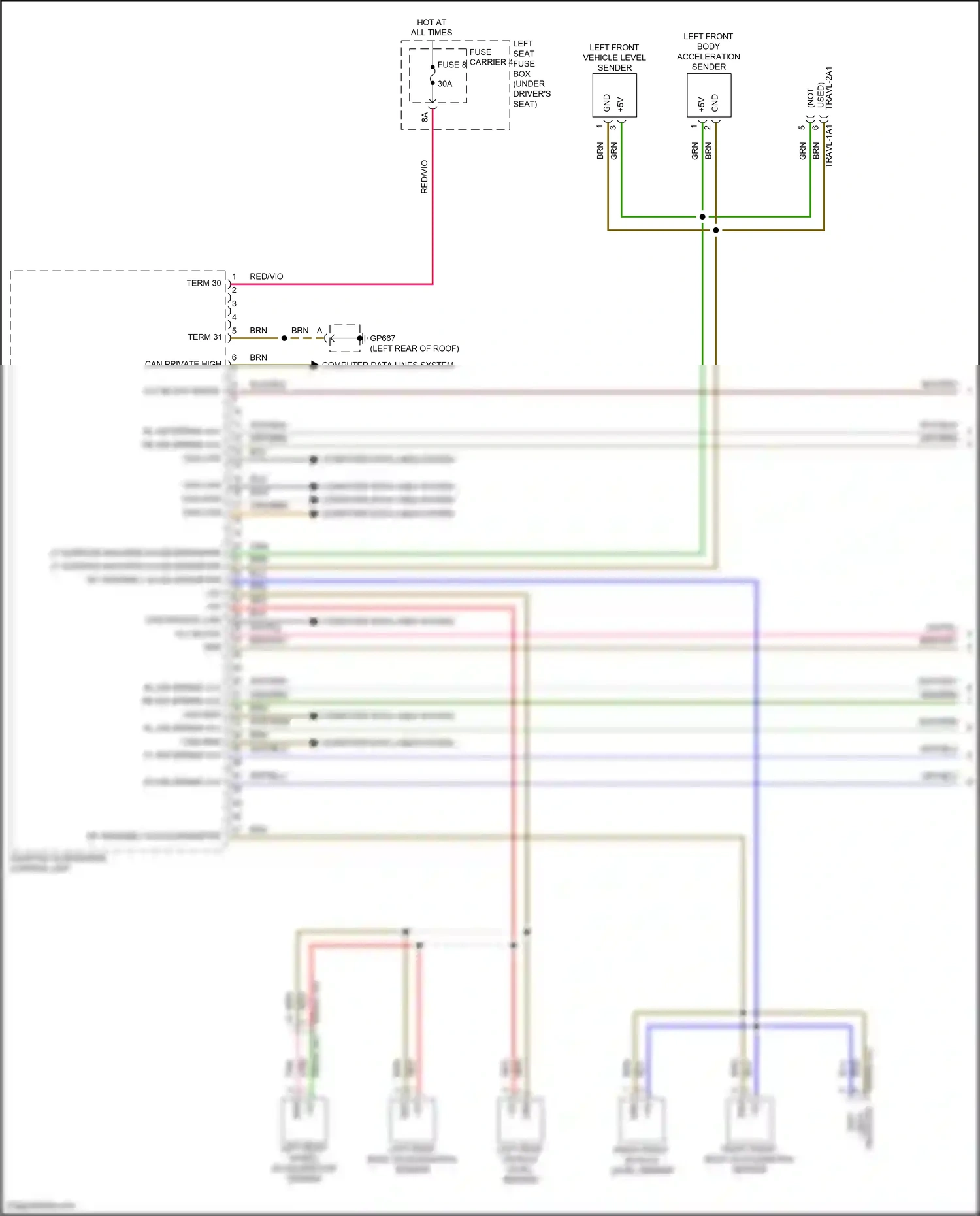 Porsche Panamera 972 (2023-2024) computer data lines system wiring diagram  (79 of 89)