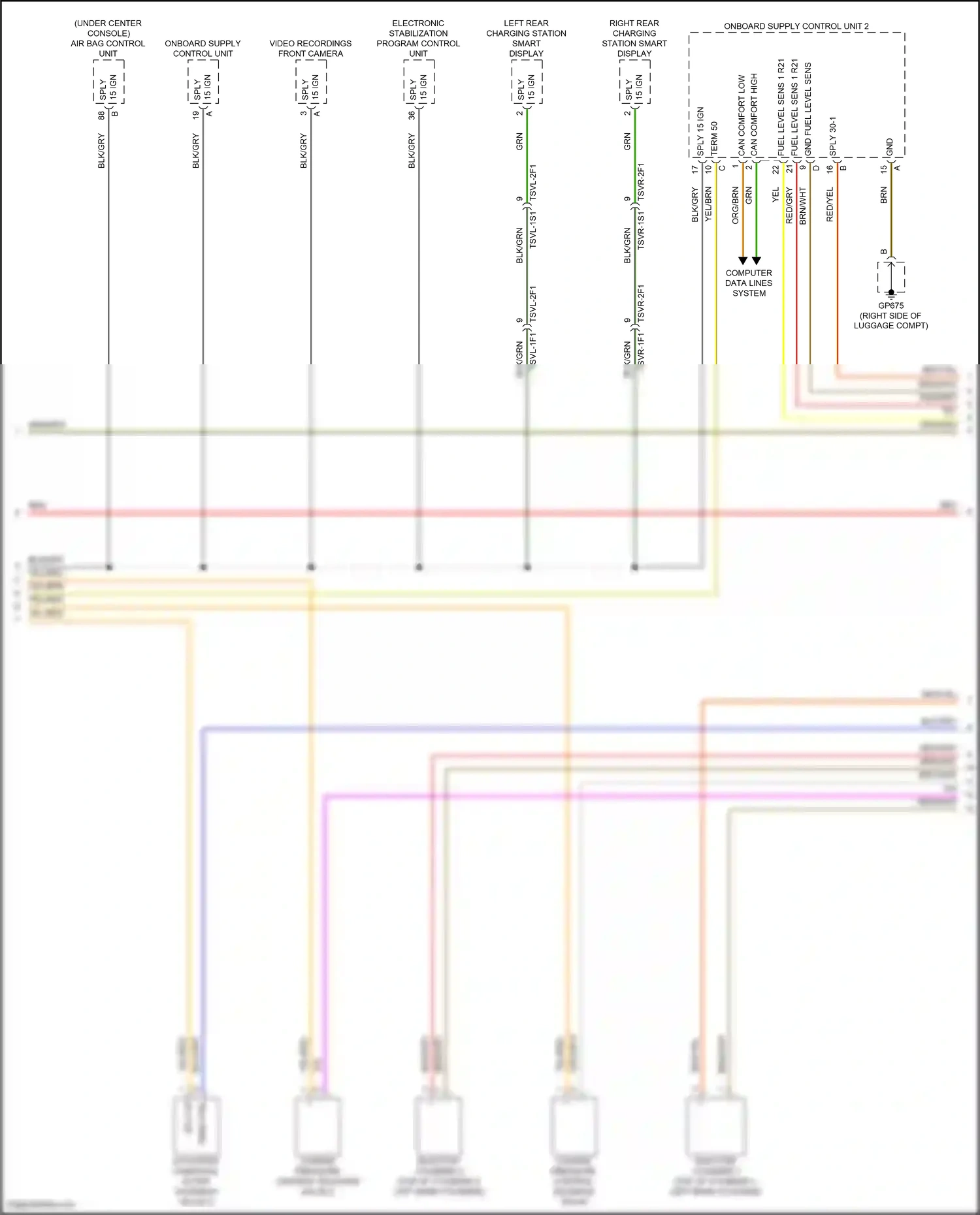 Porsche Panamera 972 (2023-2024) computer data lines system wiring diagram  (88 of 89)
