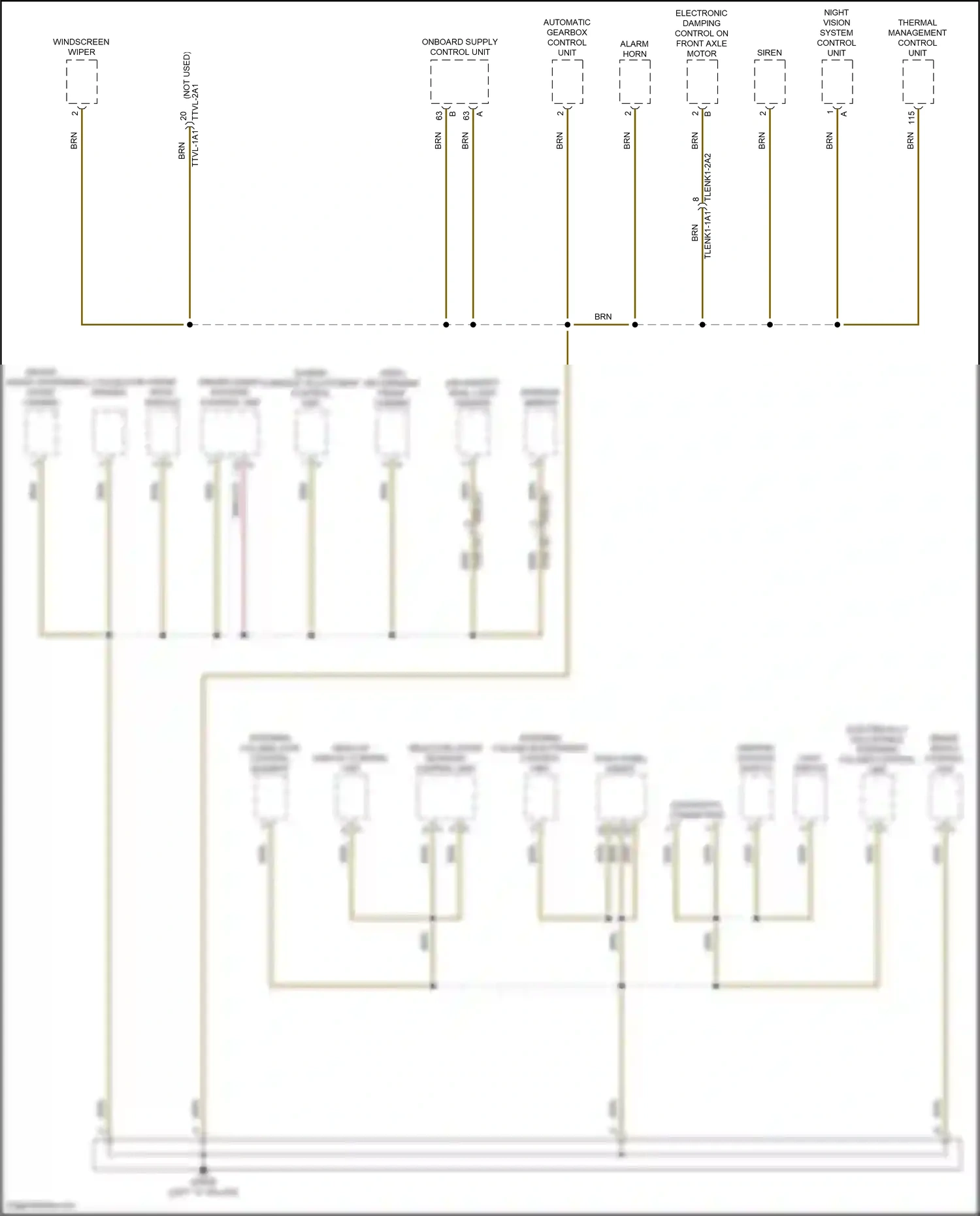 Porsche Panamera 972 (2023-2024) dash panel insert wiring diagram  (1 of 2)