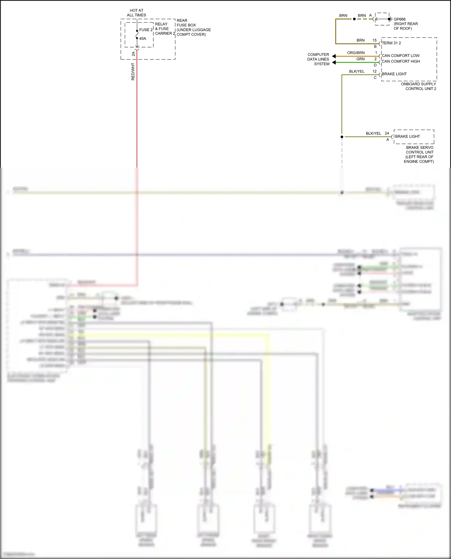 Porsche Panamera 972 (2023-2024) electronic stabilization program control unit wiring diagram  (3 of 7)