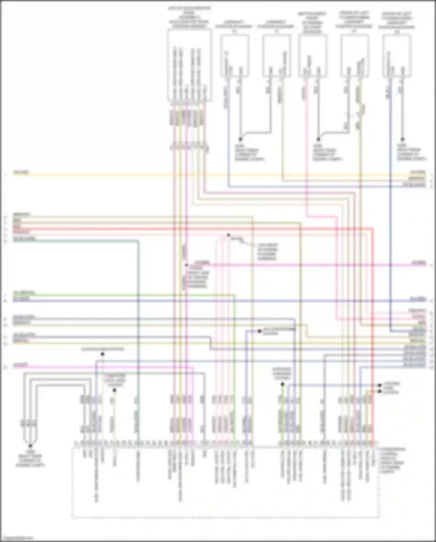 Wiring diagram air conditioning system for RAM 1500 IV (2011-2024) (5 of 6)