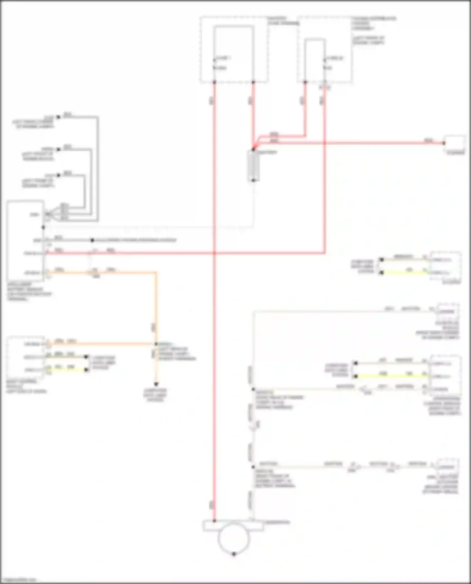 Wiring diagram grill shutter actuator for RAM 1500 IV (2011-2024)