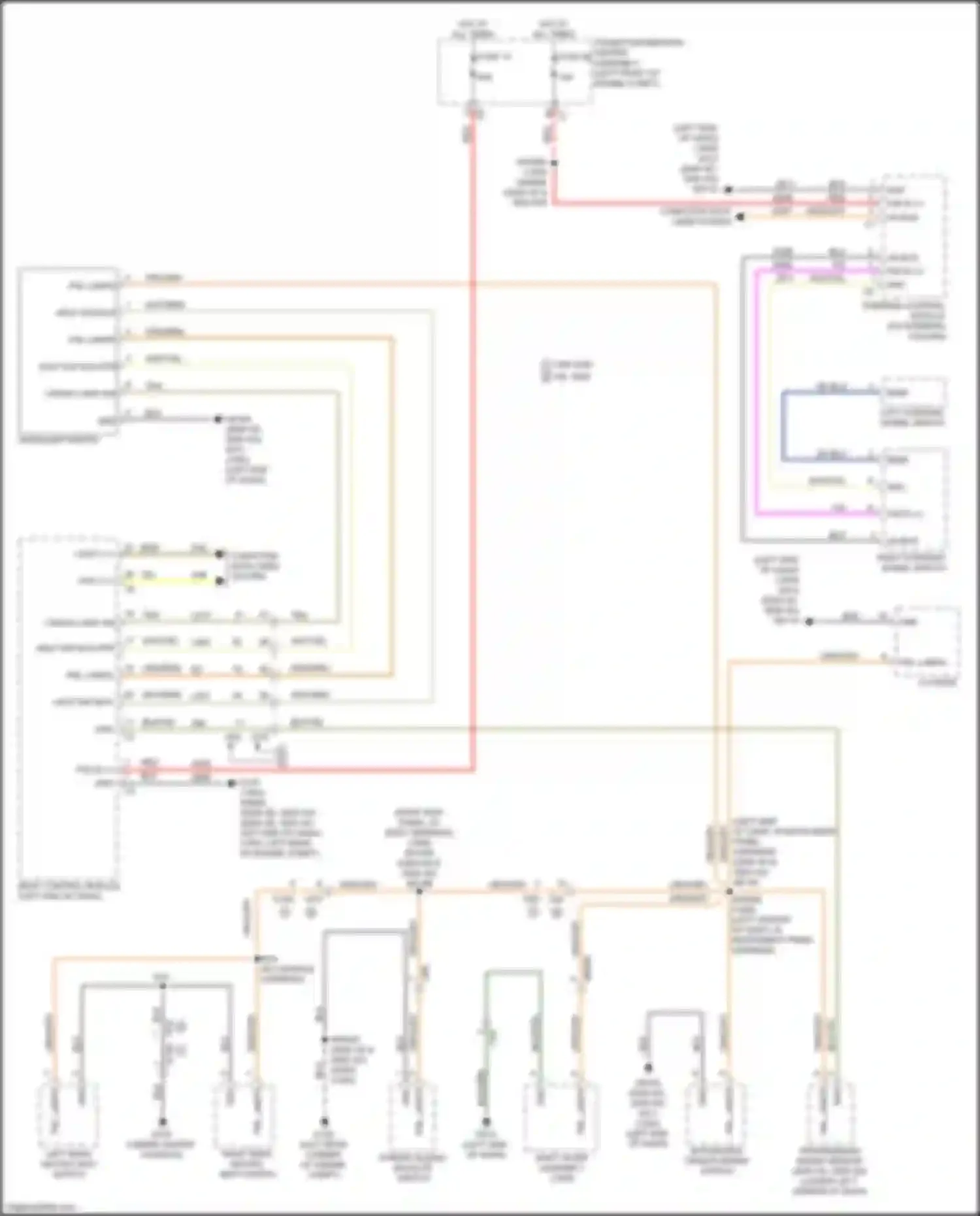 Wiring diagram steering control module for RAM 1500 IV (2011-2024)