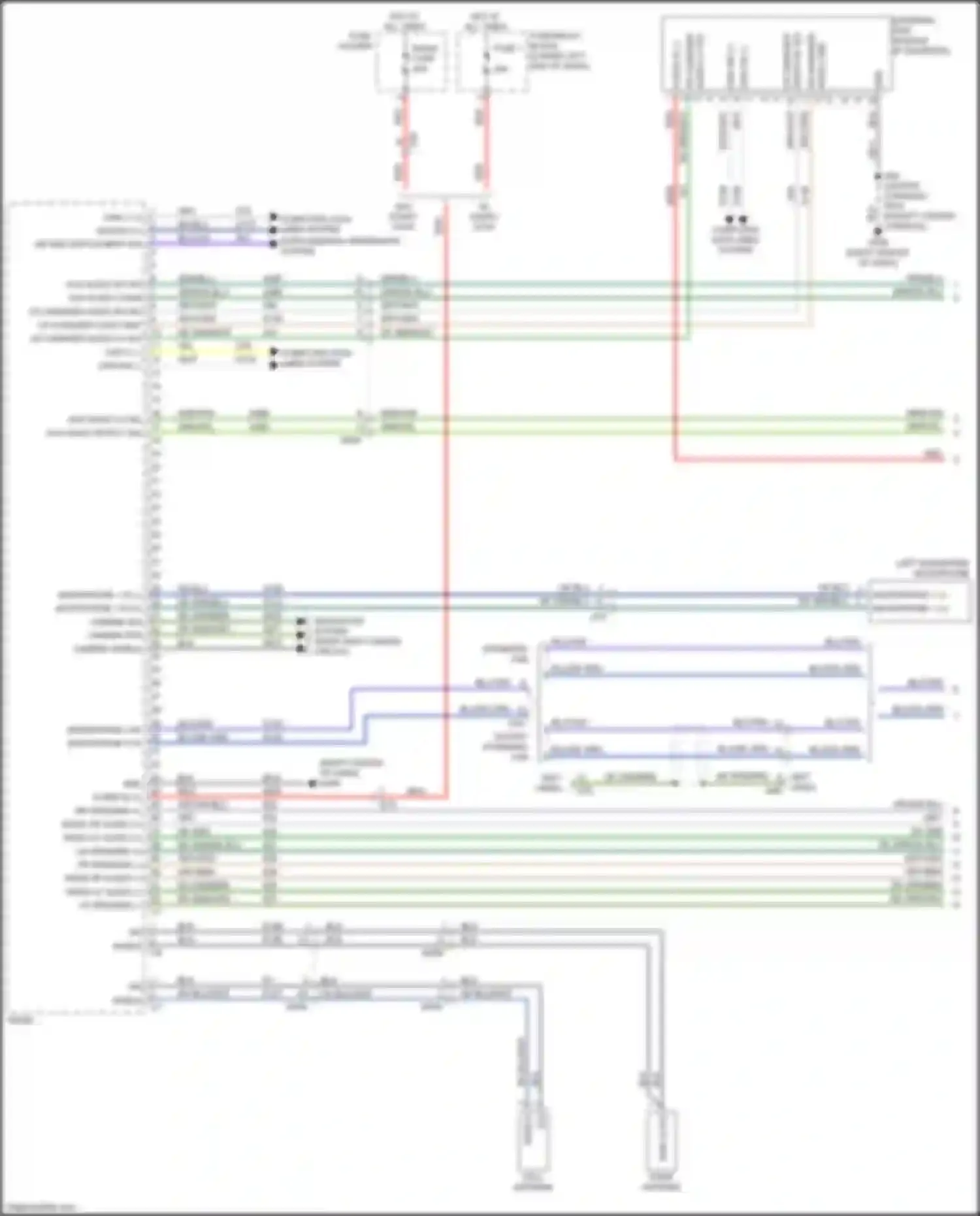 Wiring diagram navigation system for RAM 1500 IV (2011-2024)